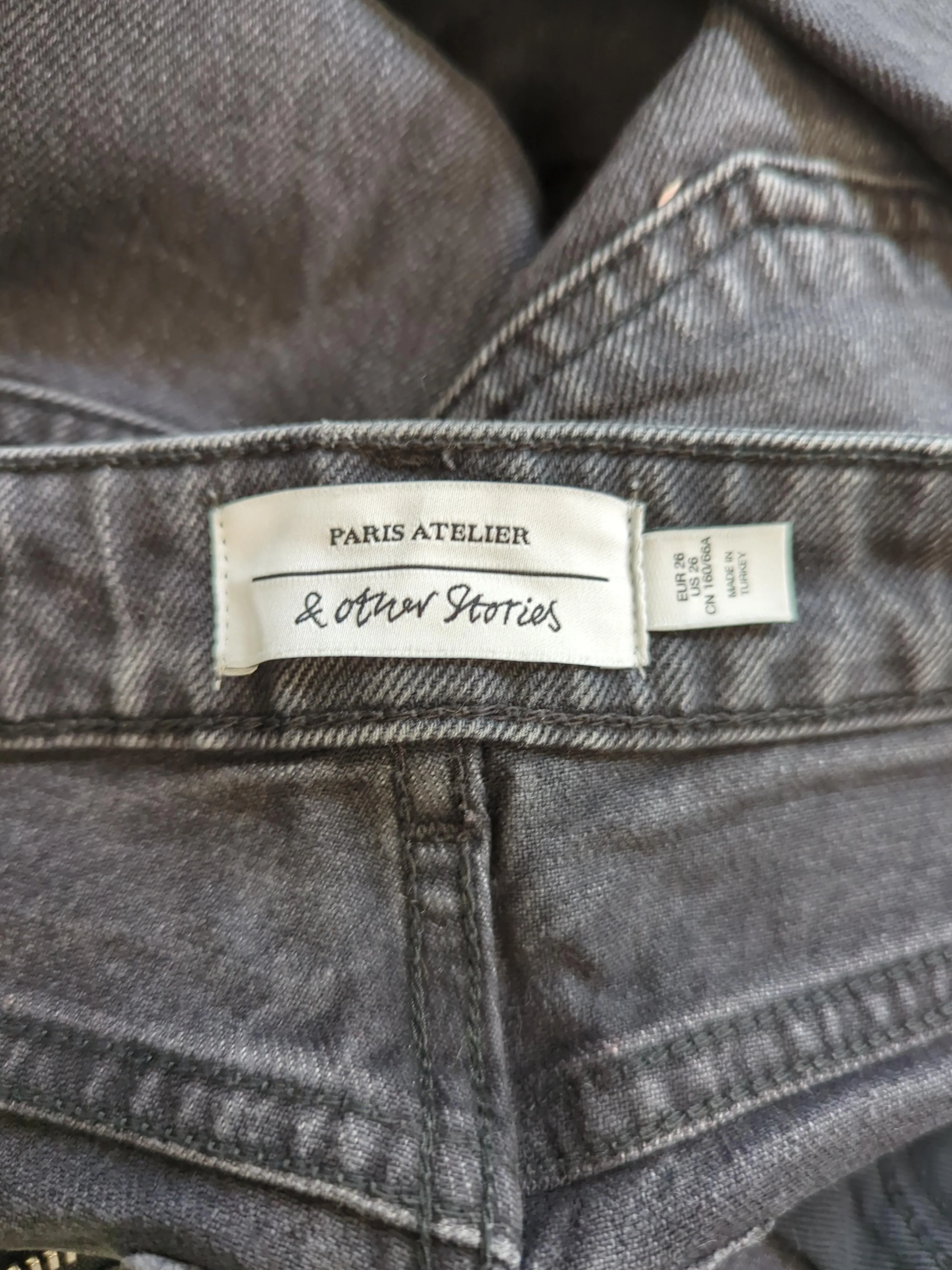 & Other Stories Women's Jeans W 26 in Black Cotton with Elastane Straight - Image 5