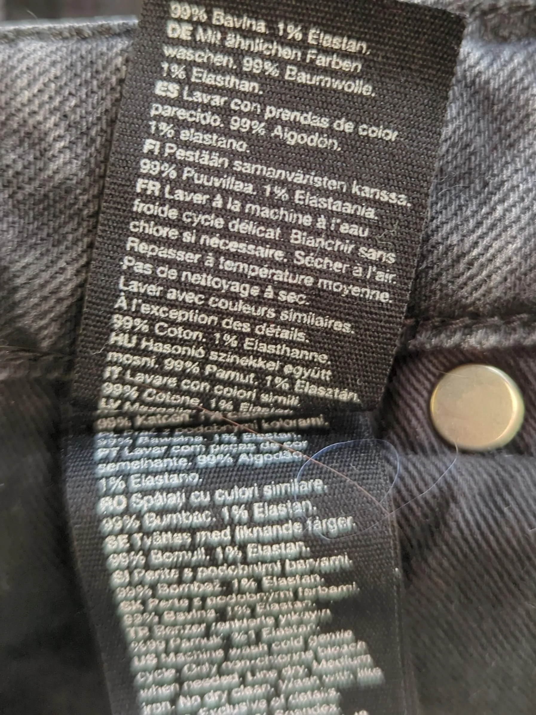 & Other Stories Women's Jeans W 26 in Black Cotton with Elastane Straight - Image 6