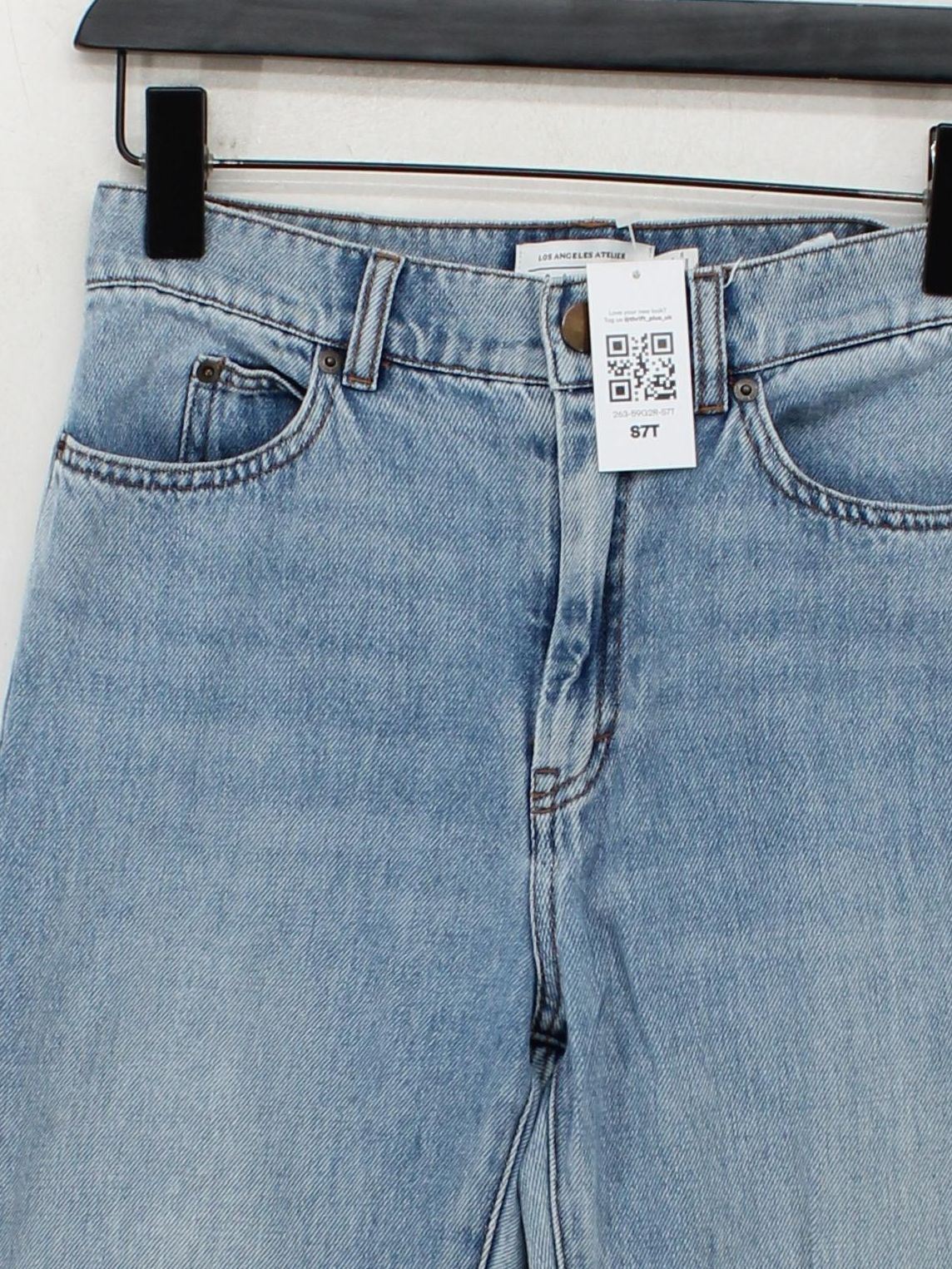 & Other Stories Women's Jeans W 26 in Blue 100% Cotton Straight - Image 3