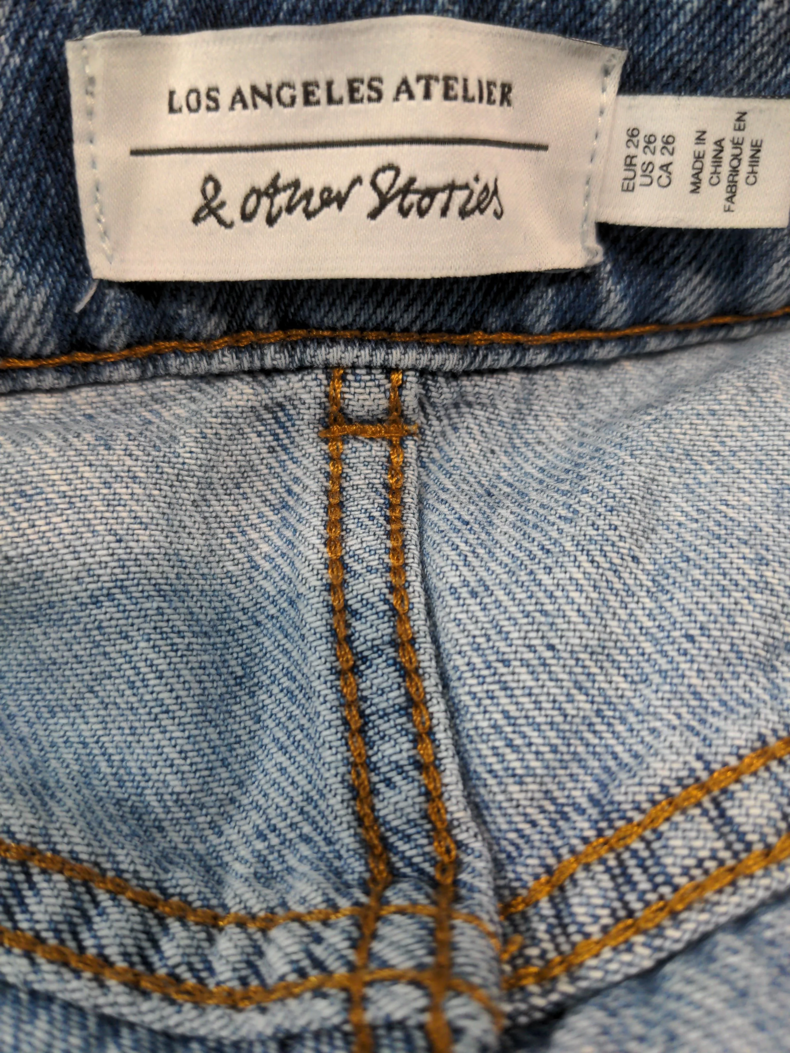 & Other Stories Women's Jeans W 26 in Blue 100% Cotton Straight - Image 5