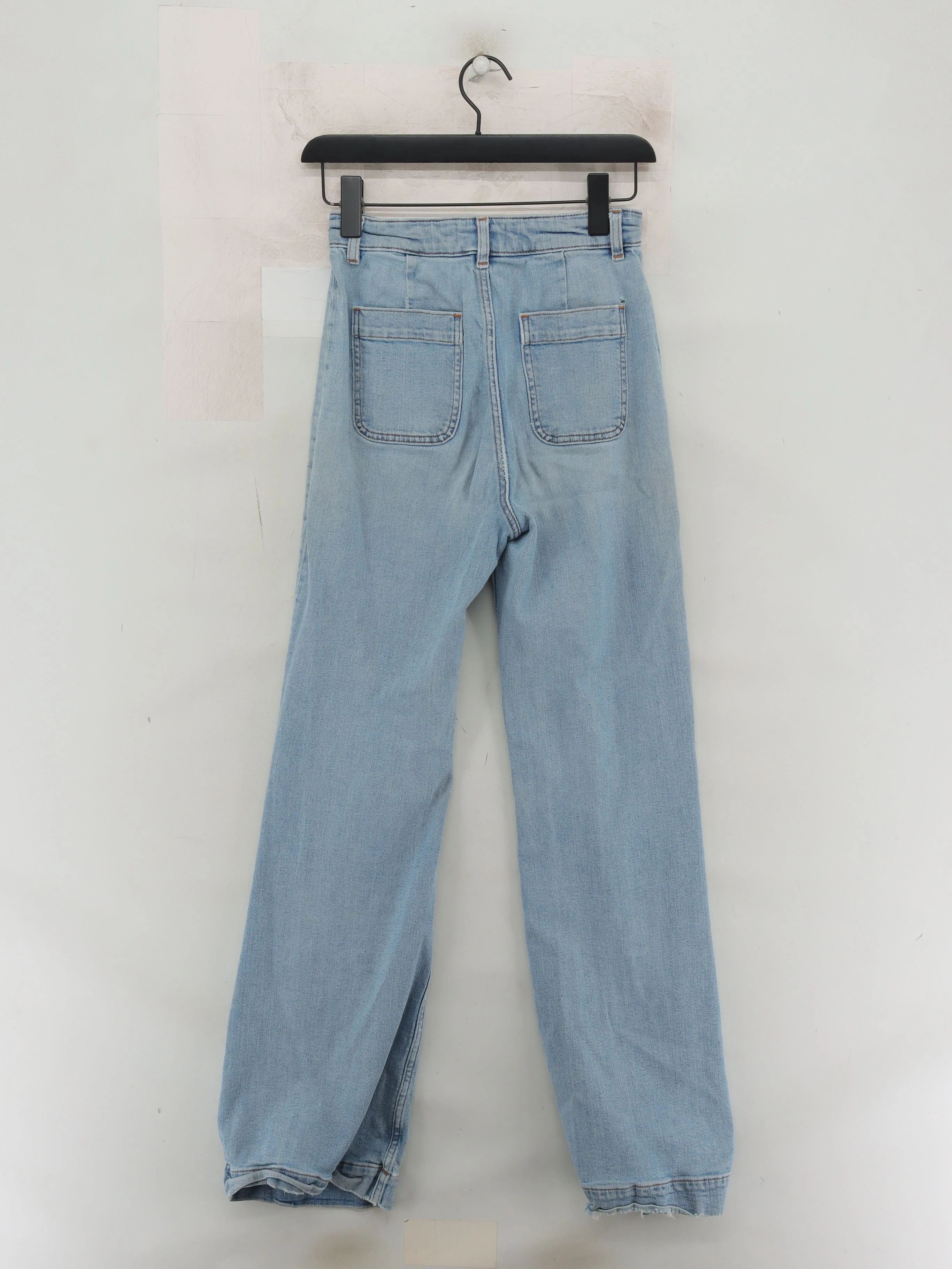 & Other Stories Women's Jeans W 26 in Blue Cotton with Elastane Wide-Leg - Image 2