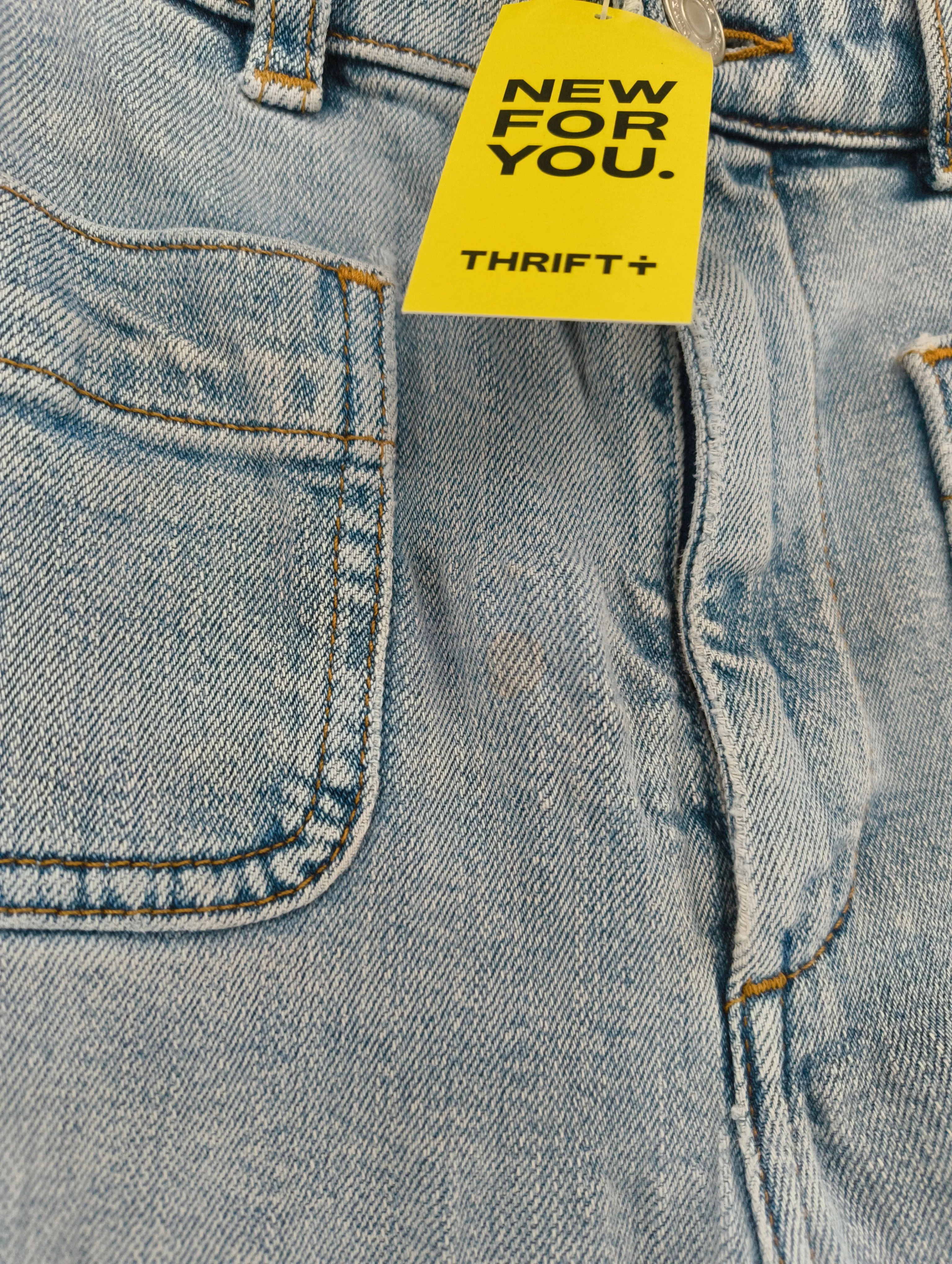 & Other Stories Women's Jeans W 26 in Blue Cotton with Elastane Wide-Leg - Image 6
