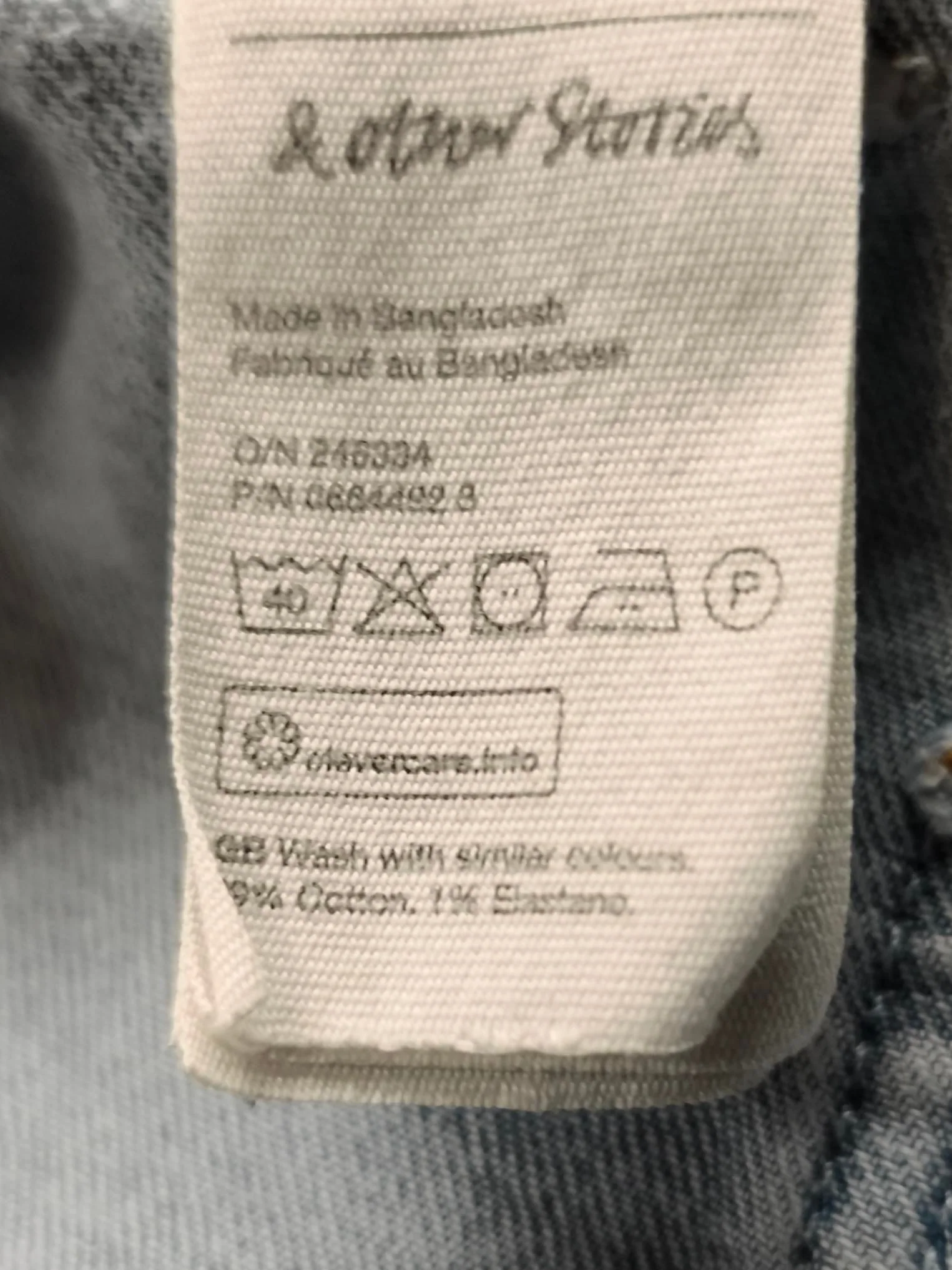 & Other Stories Women's Jeans W 26 in Blue Cotton with Elastane Wide-Leg - Image 8
