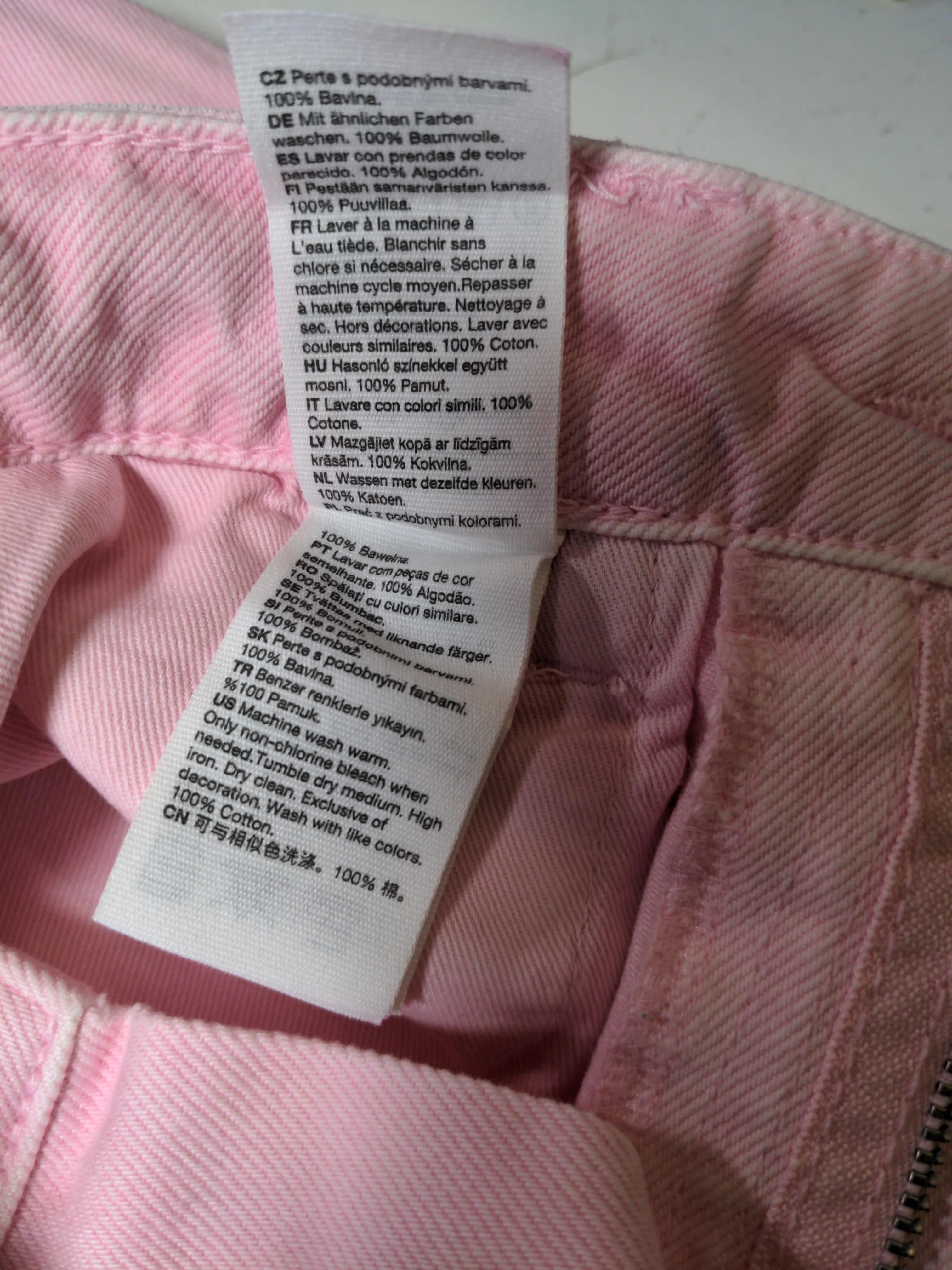 & Other Stories Women's Jeans W 27 in Pink 100% Other Straight - Image 6