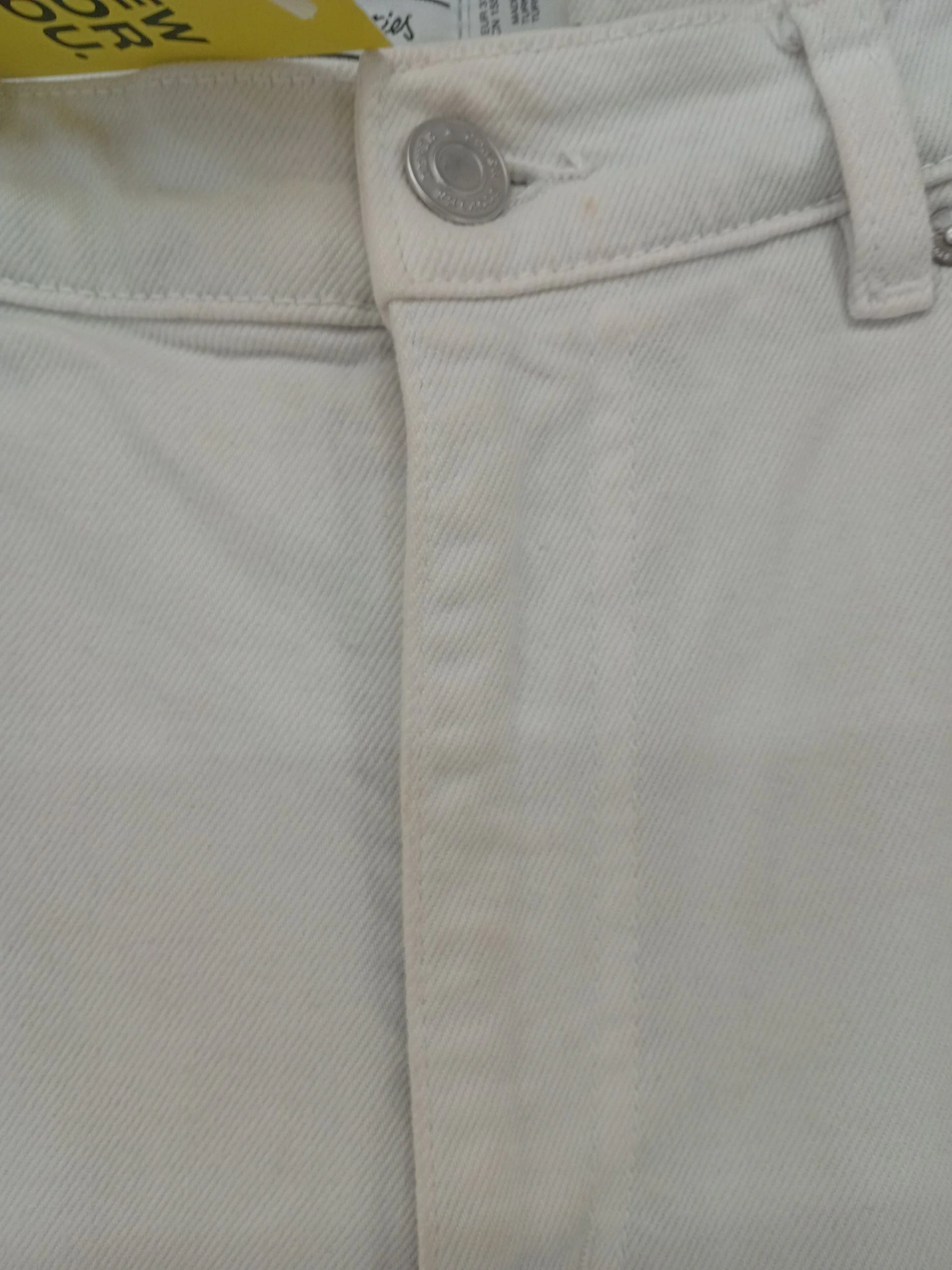 & Other Stories Women's Jeans W 31 in Cream Cotton with Elastane Straight - Image 5