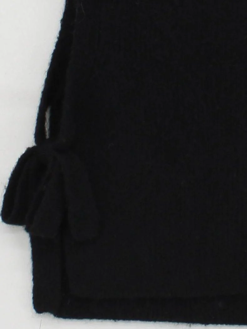 & Other Stories Women's Jumper Black Wool with Polyester, Mohair, Spandex Vest - Image 4