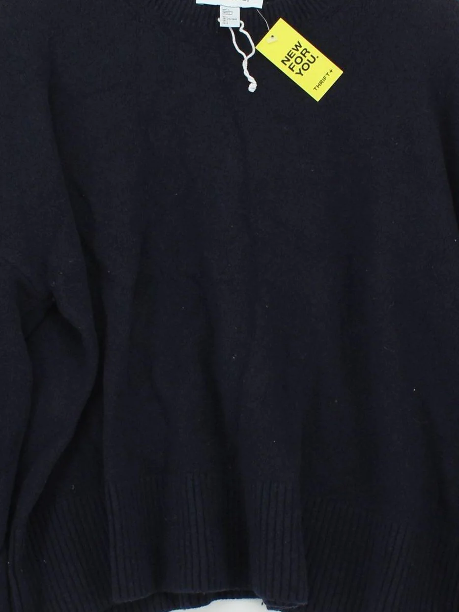 & Other Stories Women's Jumper L Blue Cotton - Image 3