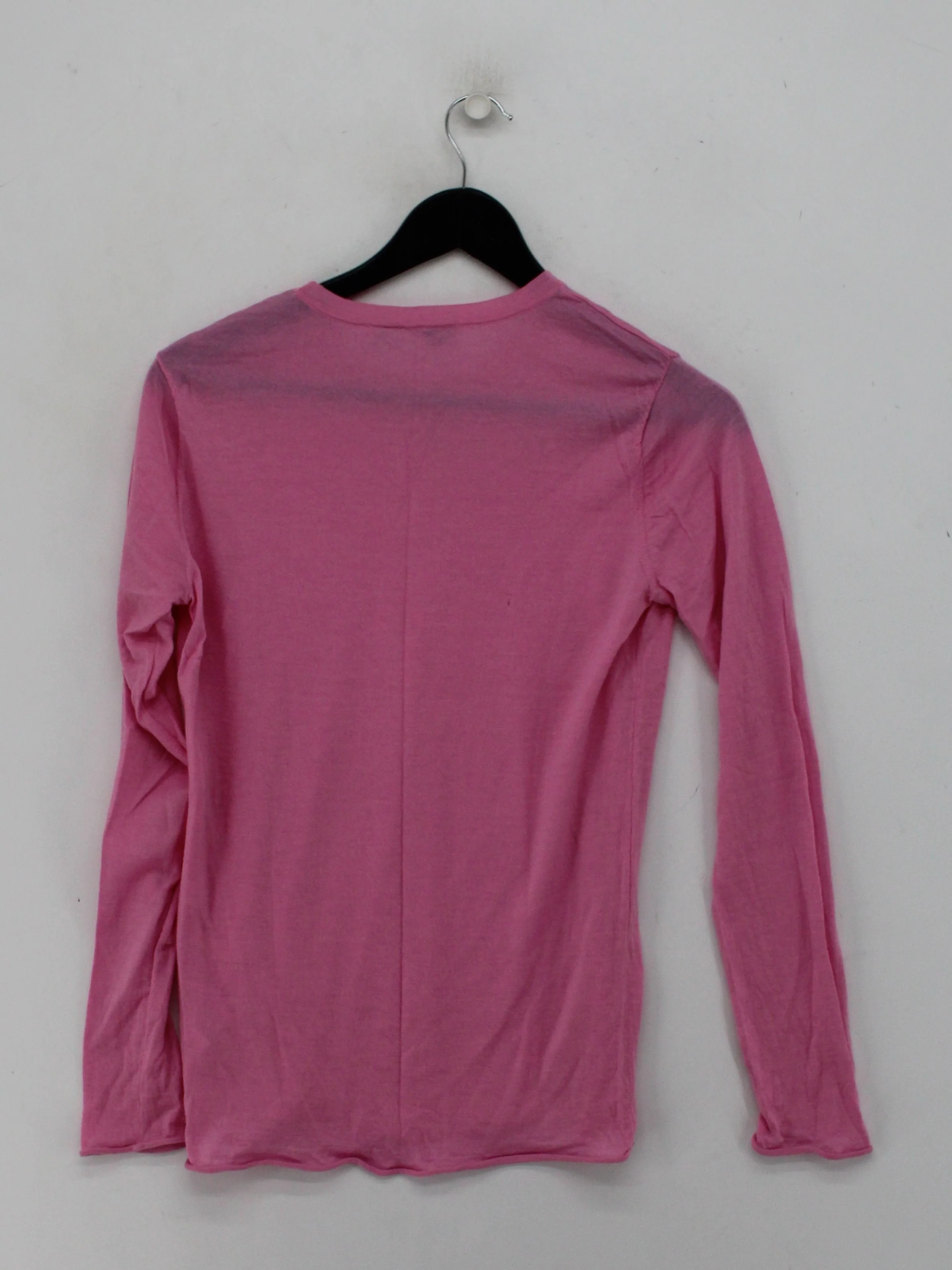 & Other Stories Women's Jumper L Pink 100% Wool Round Neck Pullover - Image 2