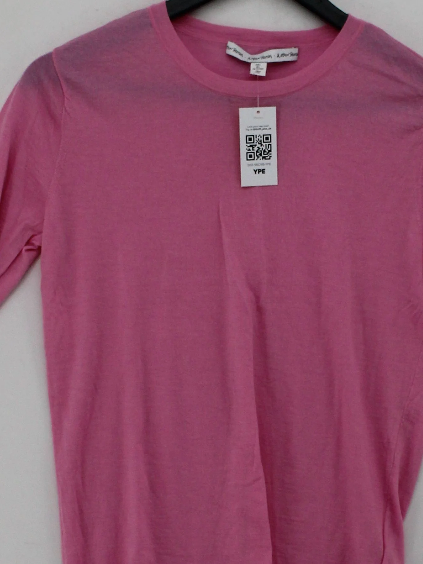 & Other Stories Women's Jumper L Pink 100% Wool Round Neck Pullover - Image 3