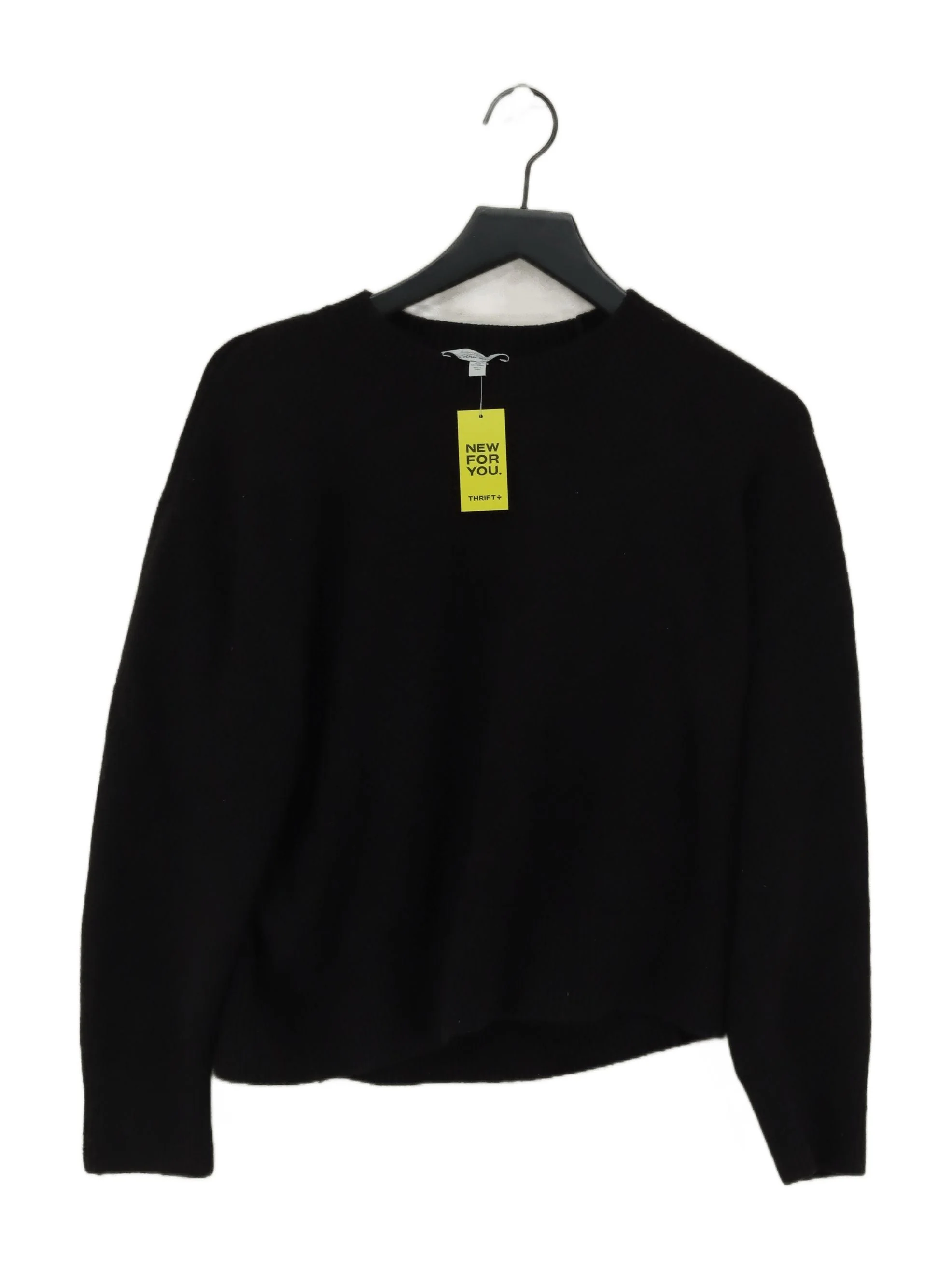 & Other Stories Women's Jumper M Black Cotton