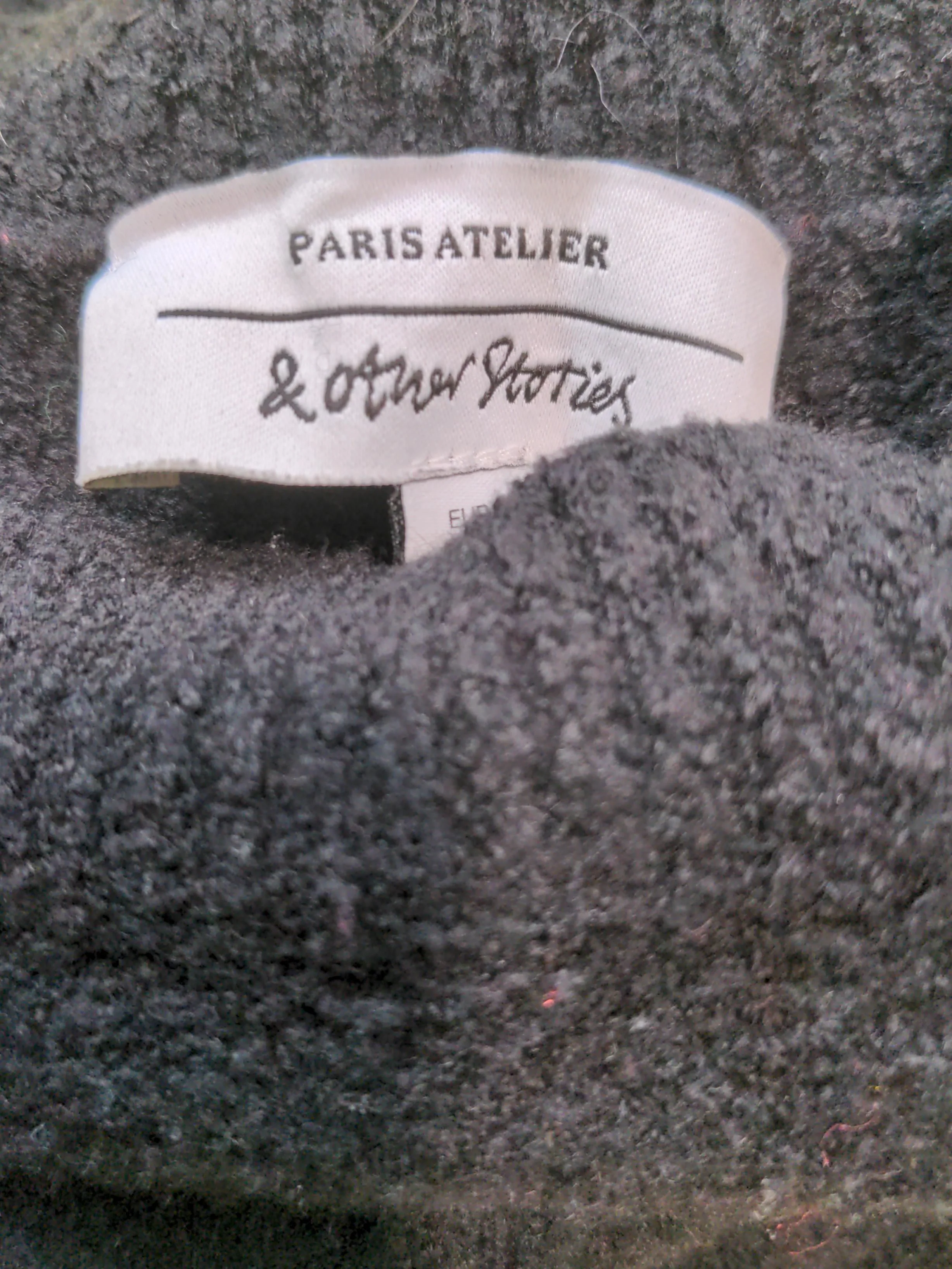 & Other Stories Women's Jumper M Black Cotton - Image 5