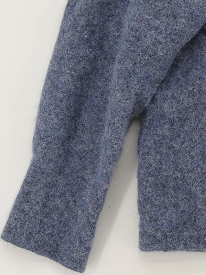 & Other Stories Women's Jumper M Blue Wool with Polyamide, Elastane Pullover - Image 4
