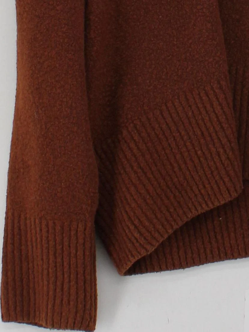 & Other Stories Women's Jumper M Brown Cotton - Image 4