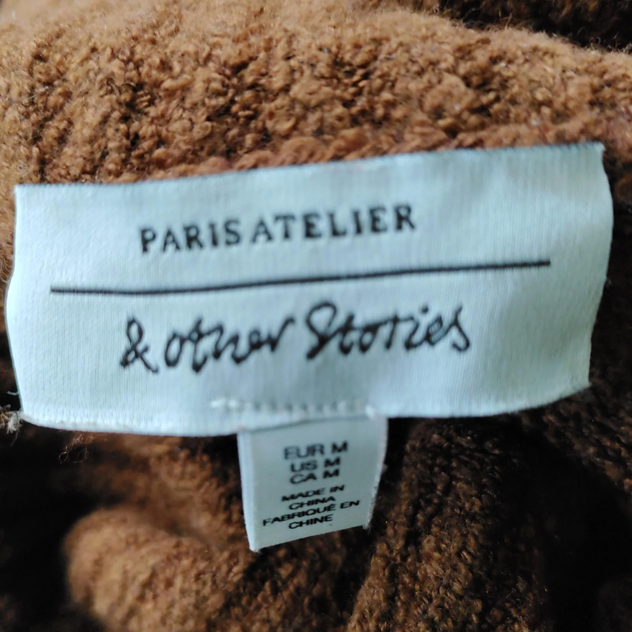 & Other Stories Women's Jumper M Brown Cotton - Image 5