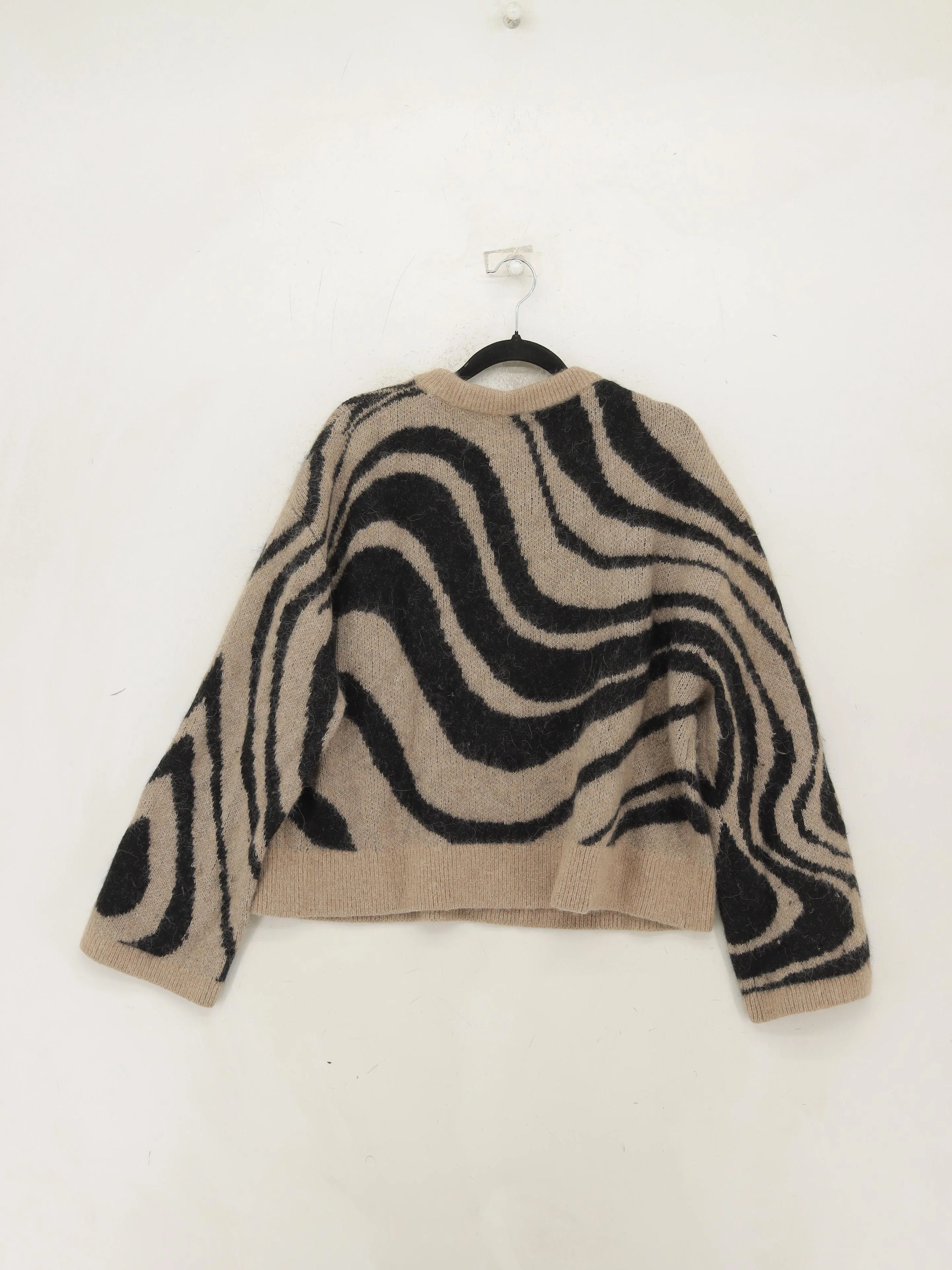 & Other Stories Women's Jumper M Brown Polyamide with Wool, Cashmere Pullover - Image 2