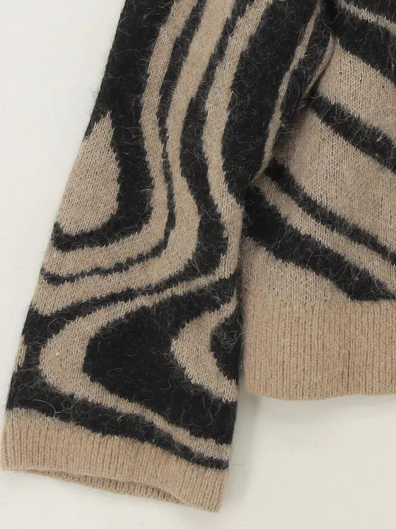 & Other Stories Women's Jumper M Brown Polyamide with Wool, Cashmere Pullover - Image 4