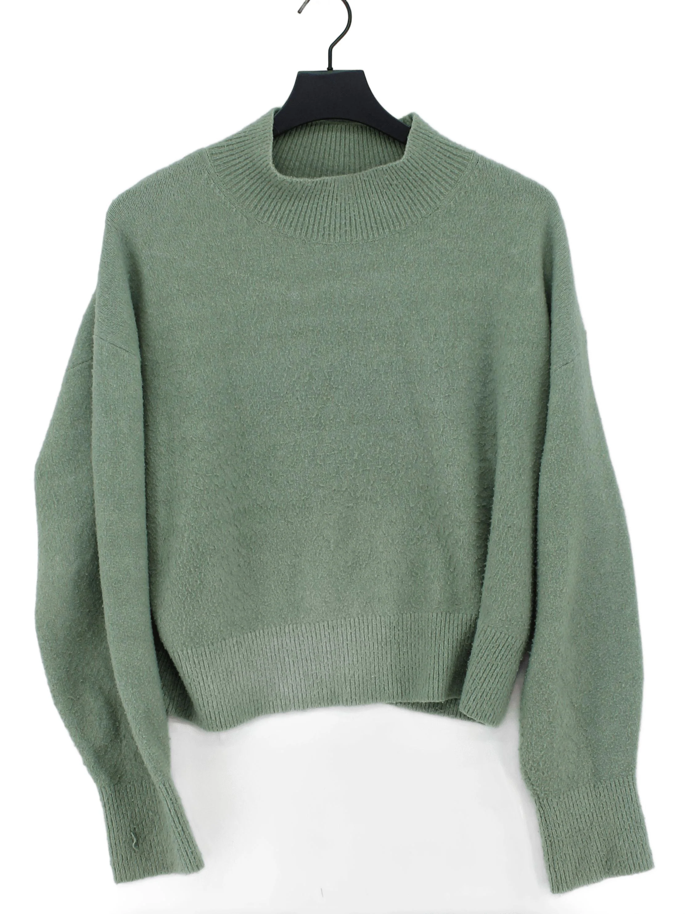 & Other Stories Women's Jumper M Green Polyester with Acrylic, Elastane Pullover