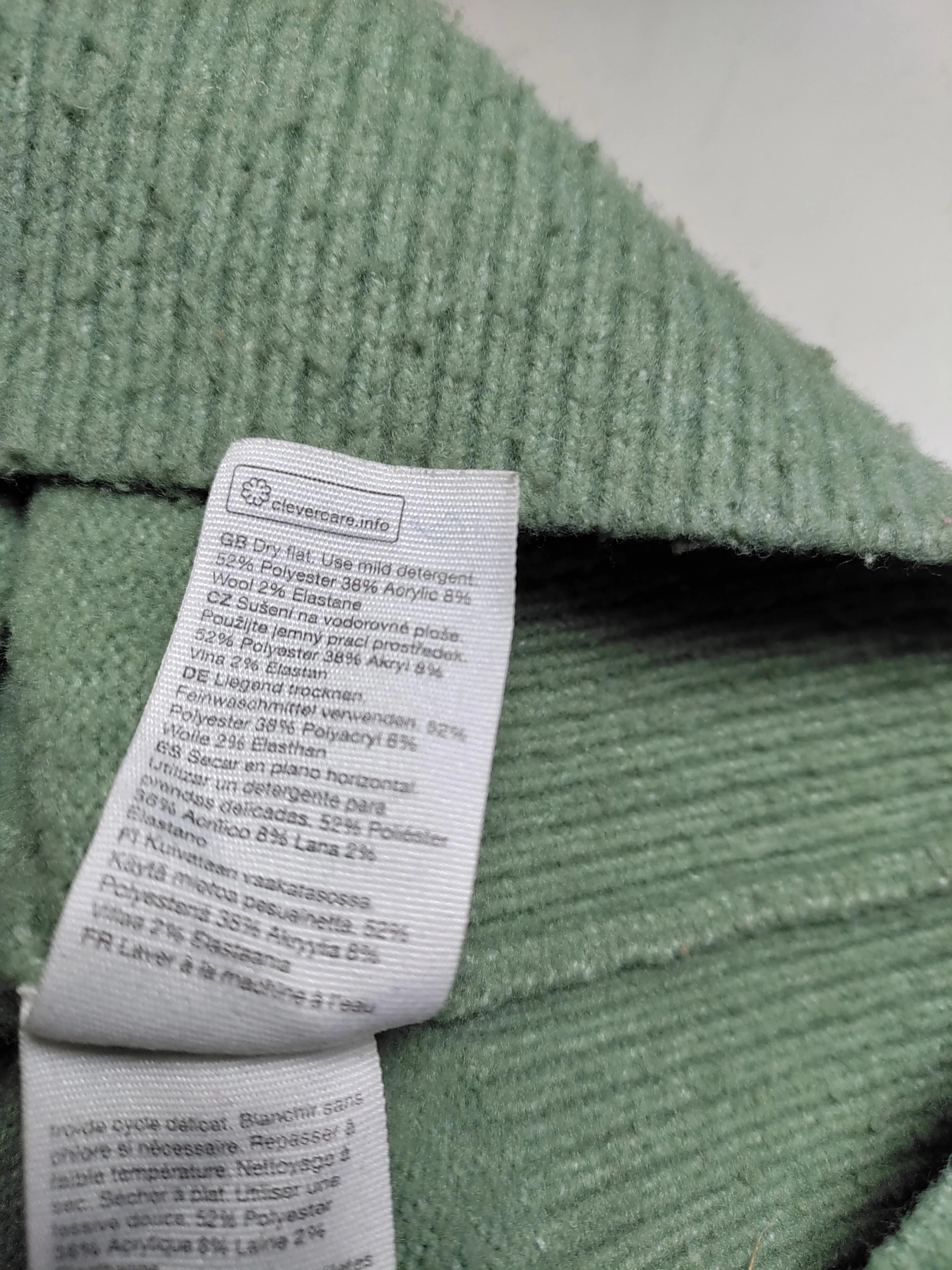 & Other Stories Women's Jumper M Green Polyester with Acrylic, Elastane Pullover - Image 6