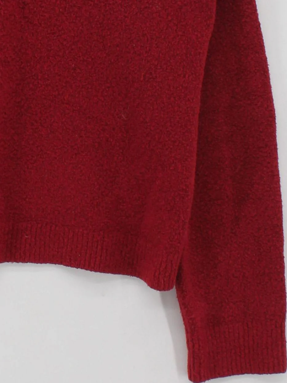 & Other Stories Women's Jumper M Red Cotton - Image 4