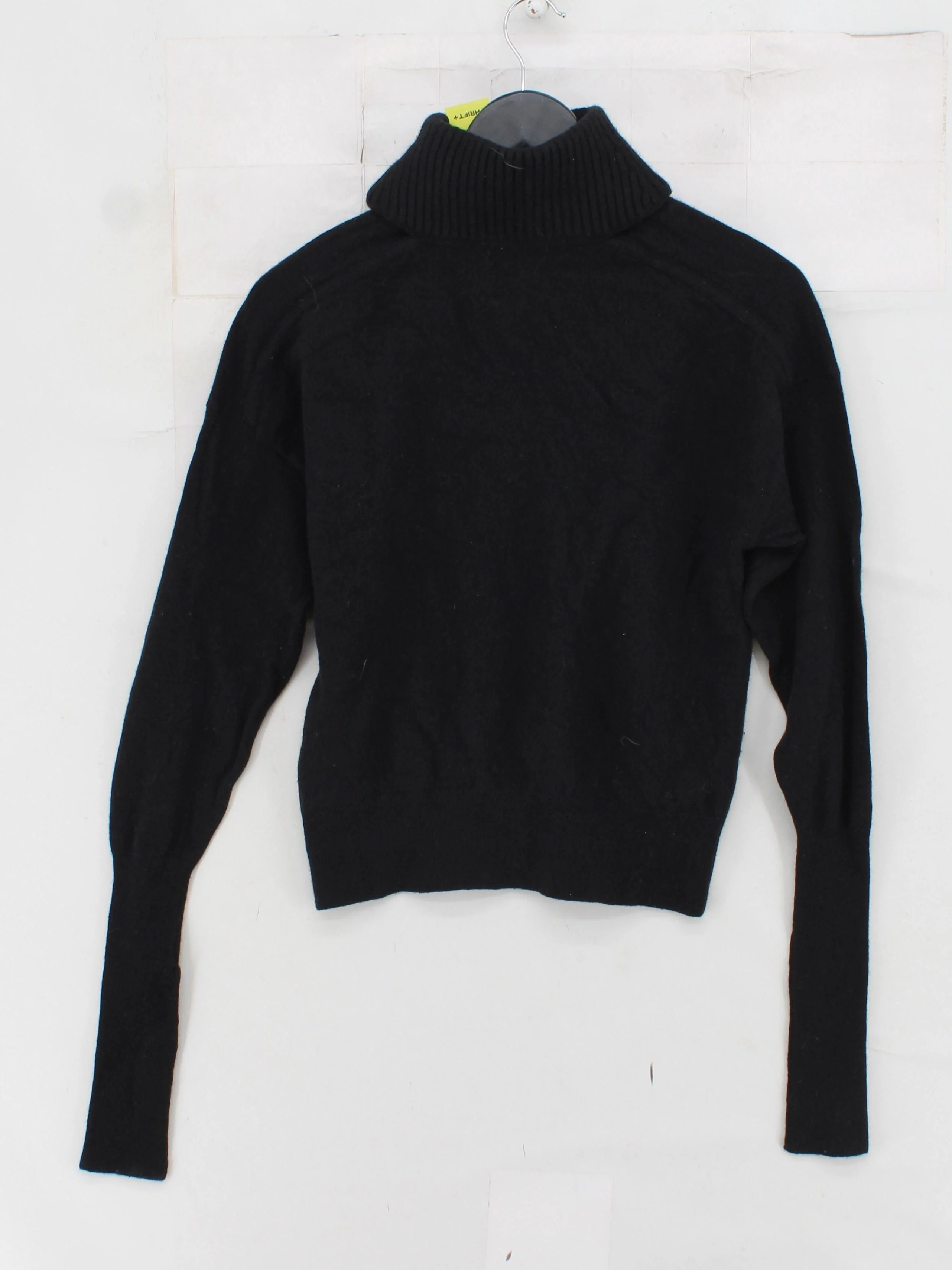 & Other Stories Women's Jumper S Black 100% Wool Roll Neck Pullover - Image 2