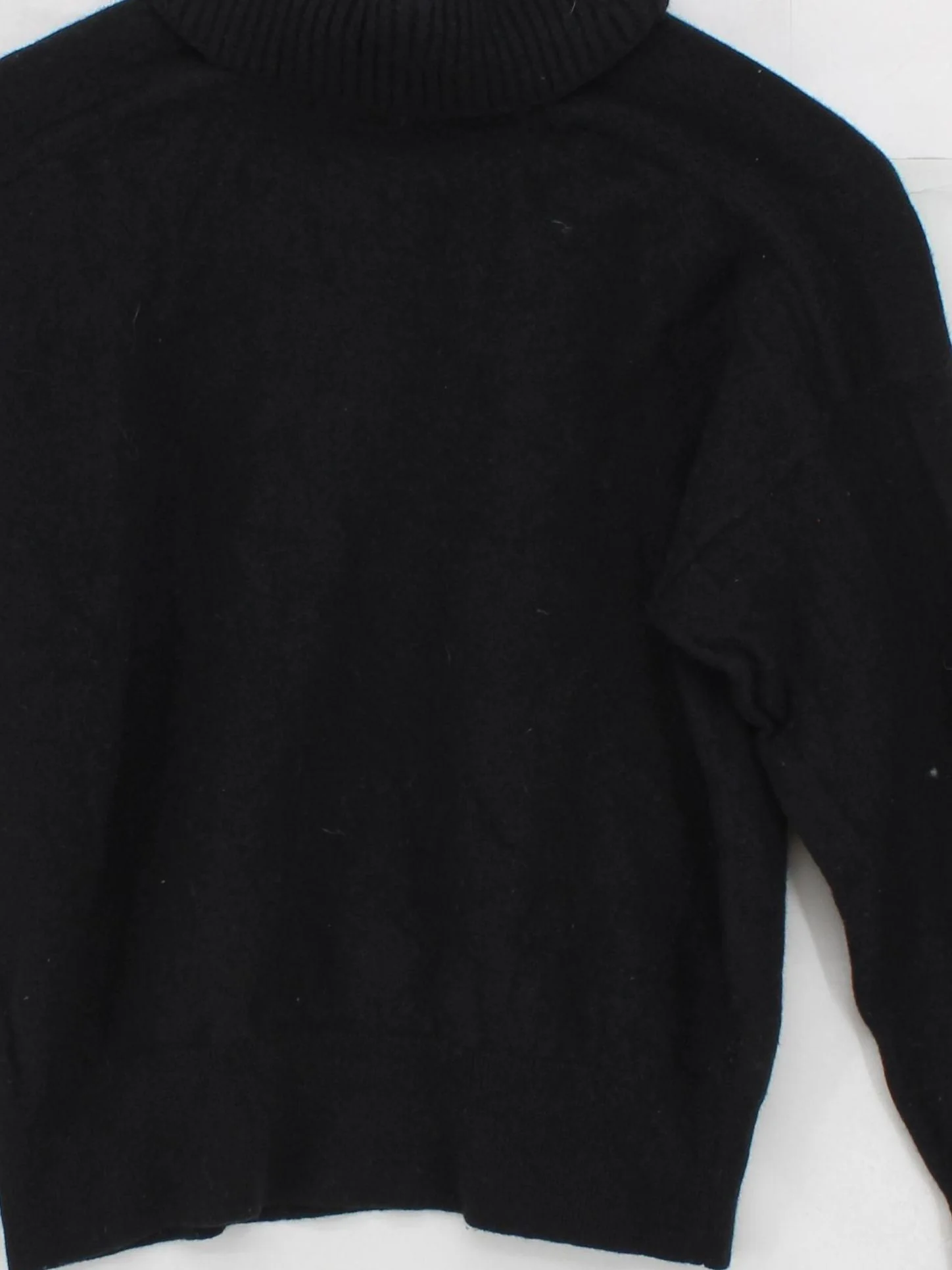 & Other Stories Women's Jumper S Black 100% Wool Roll Neck Pullover - Image 3