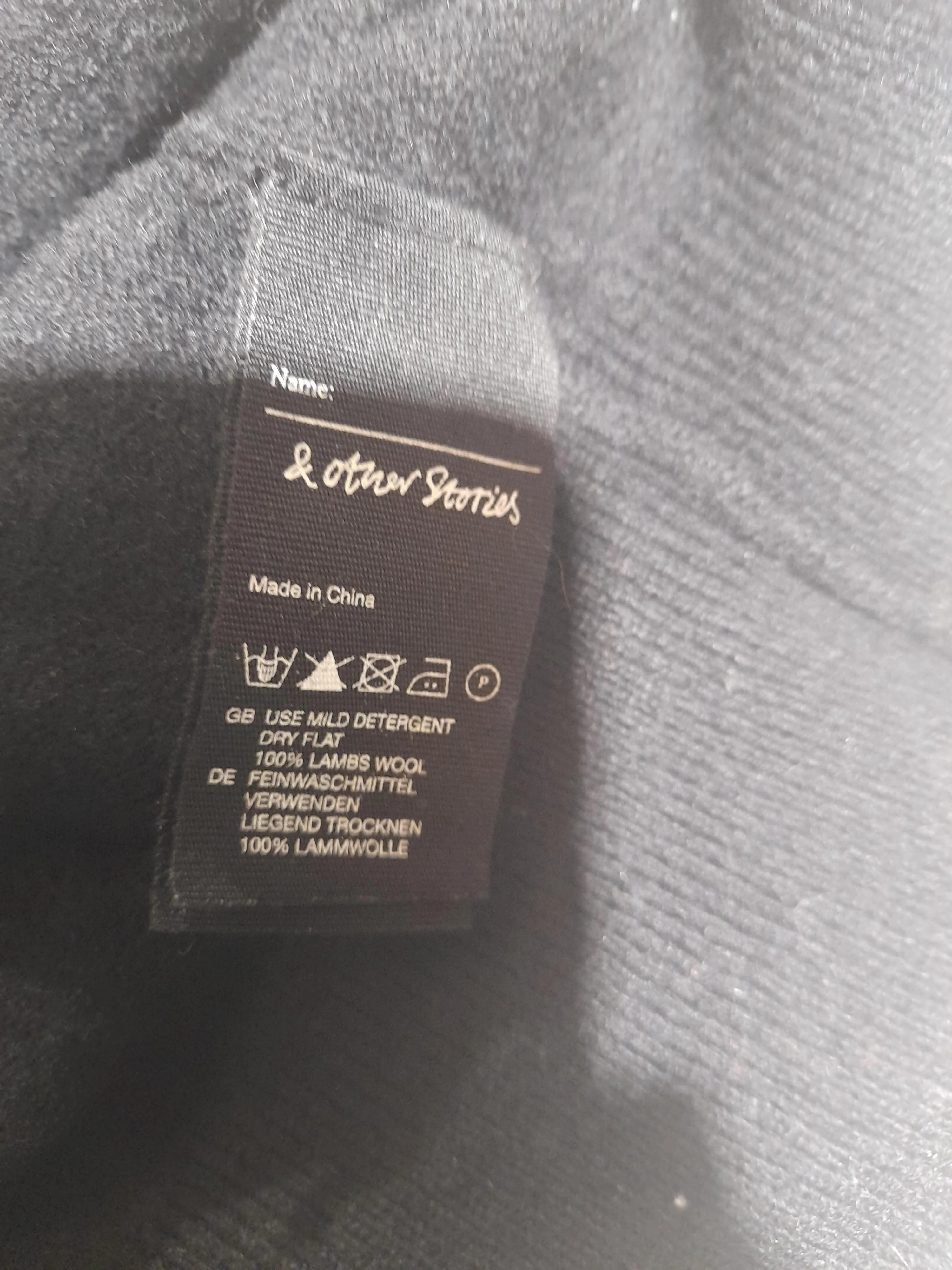 & Other Stories Women's Jumper S Black 100% Wool Roll Neck Pullover - Image 6