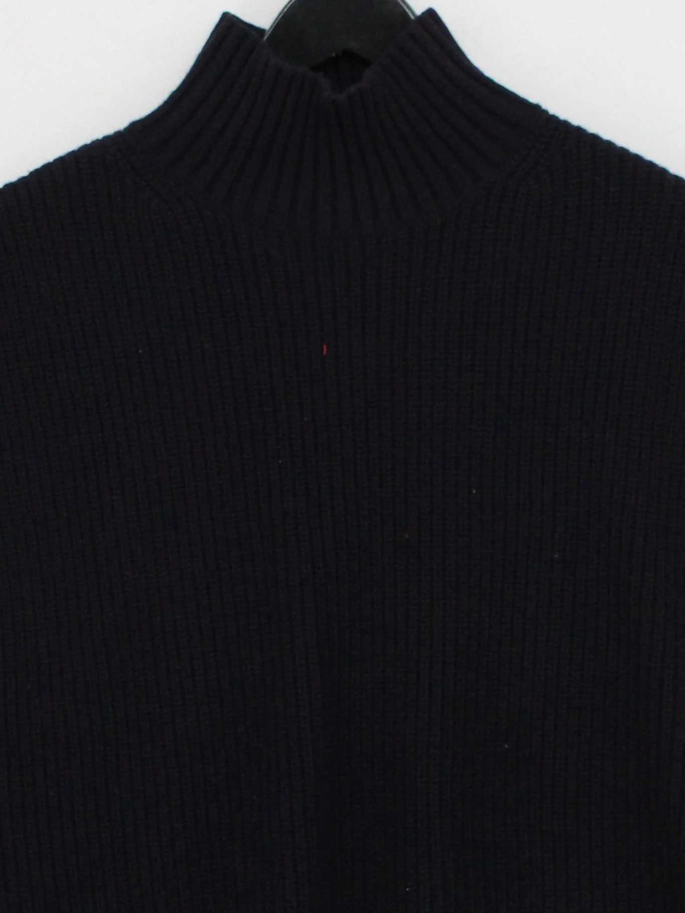 & Other Stories Women's Jumper S Black Polyamide with Wool High Neck Vest - Image 3