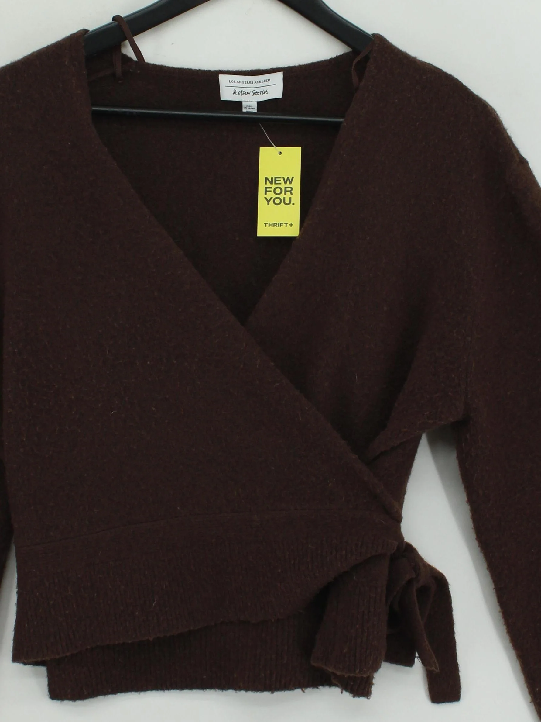 & Other Stories Women's Jumper S Brown Polyester - Image 3