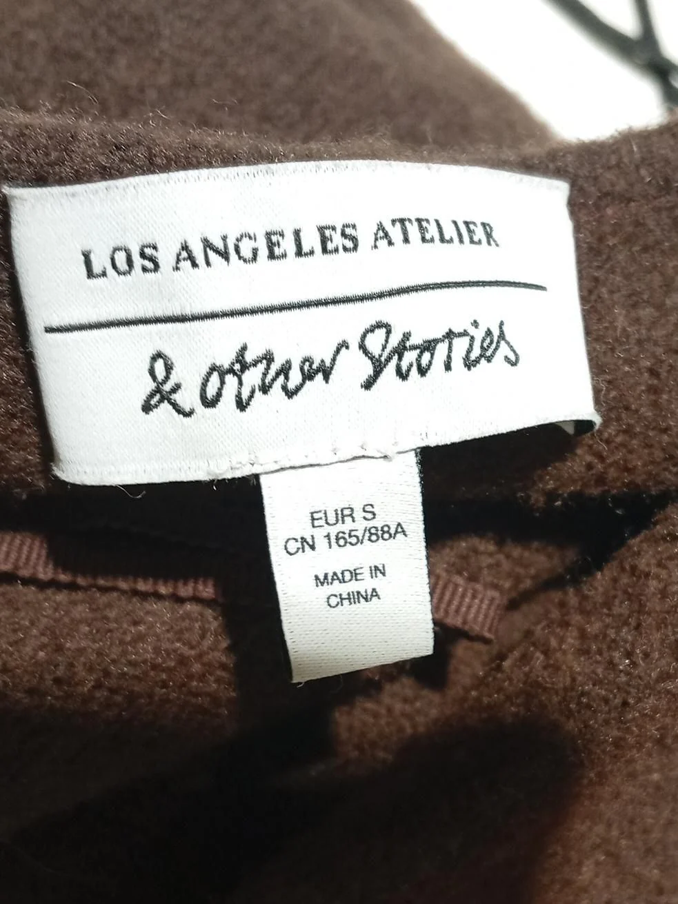 & Other Stories Women's Jumper S Brown Polyester - Image 6
