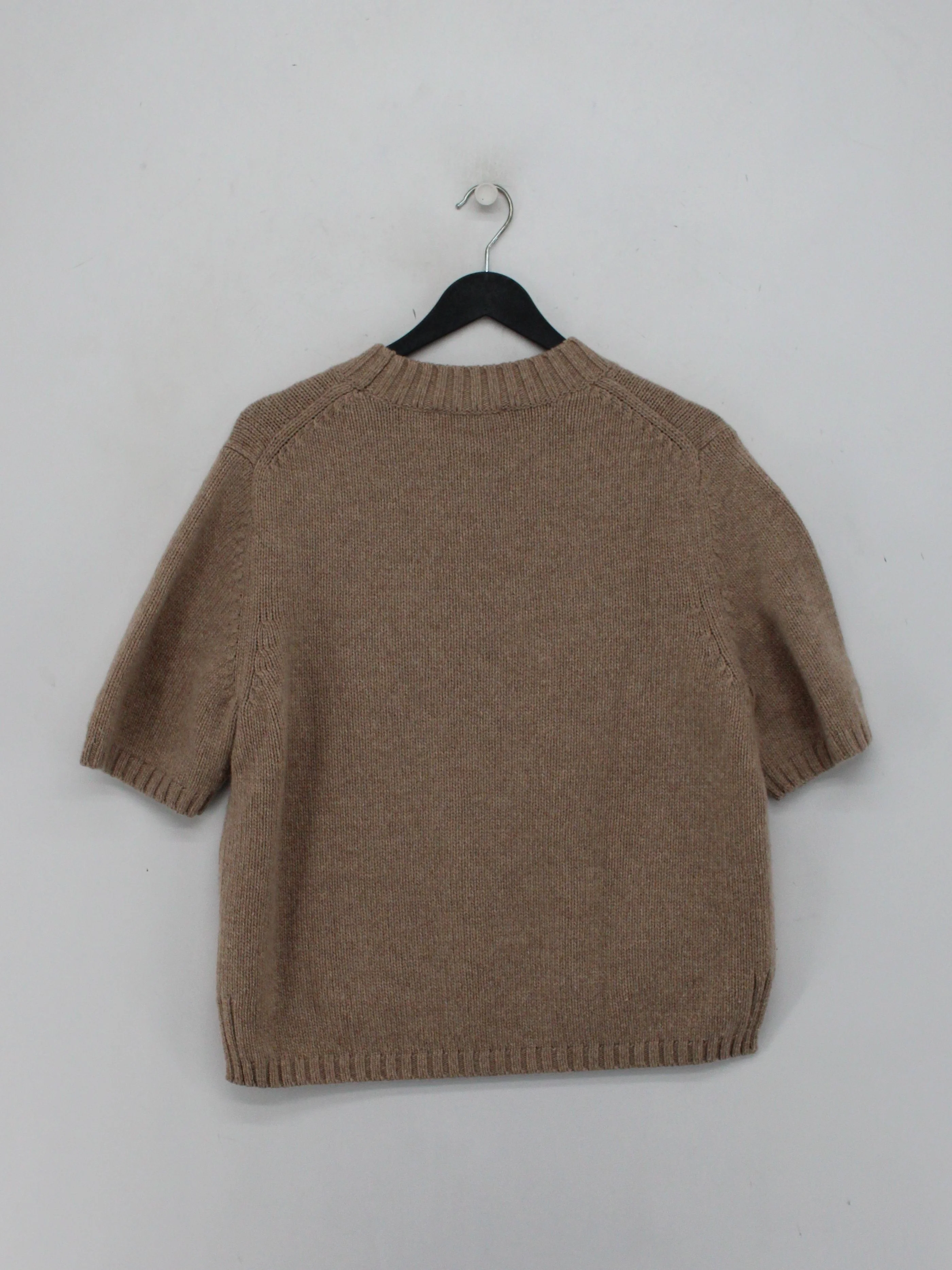 & Other Stories Women's Jumper S Brown Wool with Cashmere Round Neck Pullover - Image 2
