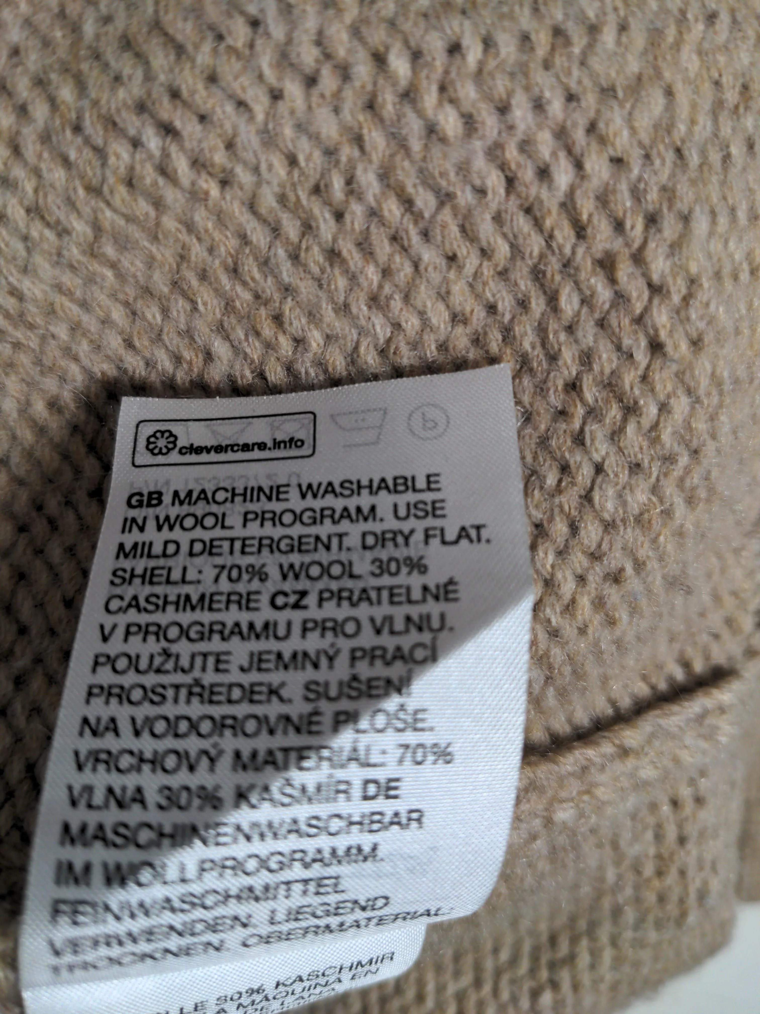 & Other Stories Women's Jumper S Brown Wool with Cashmere Round Neck Pullover - Image 6
