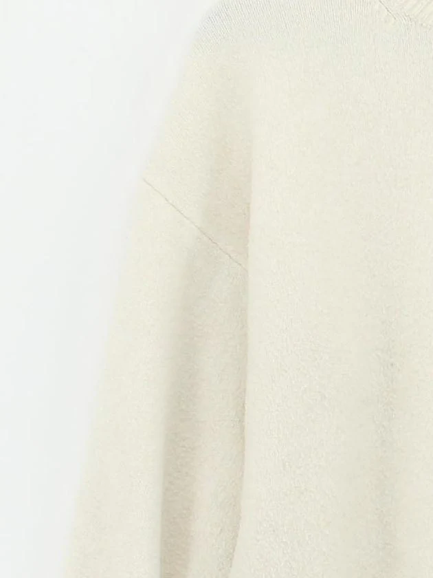 & Other Stories Women's Jumper S Cream 100% Other Mock Neck Pullover - Image 4