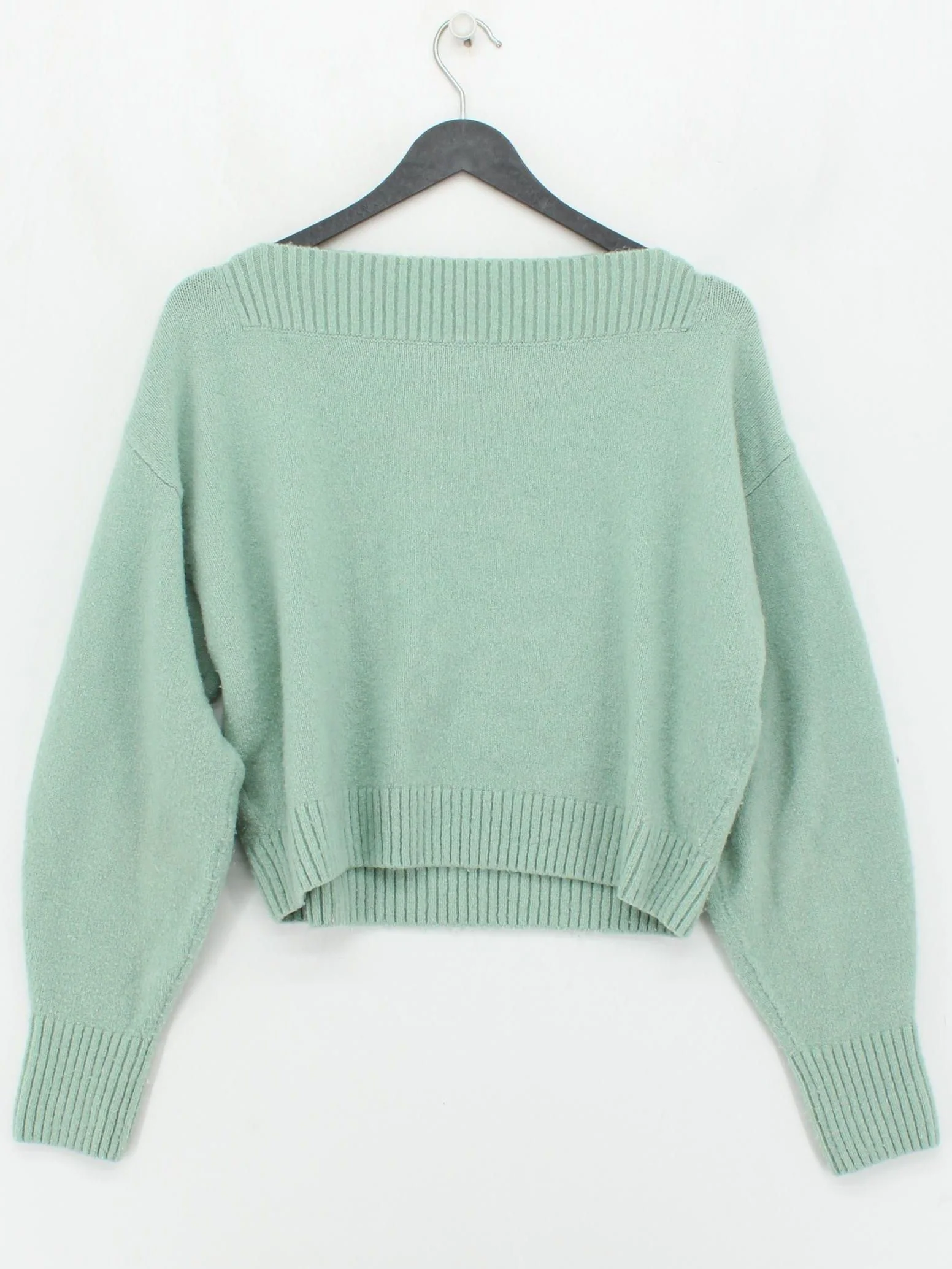 & Other Stories Women's Jumper S Green Acrylic with Polyamide, Wool Pullover - Image 2