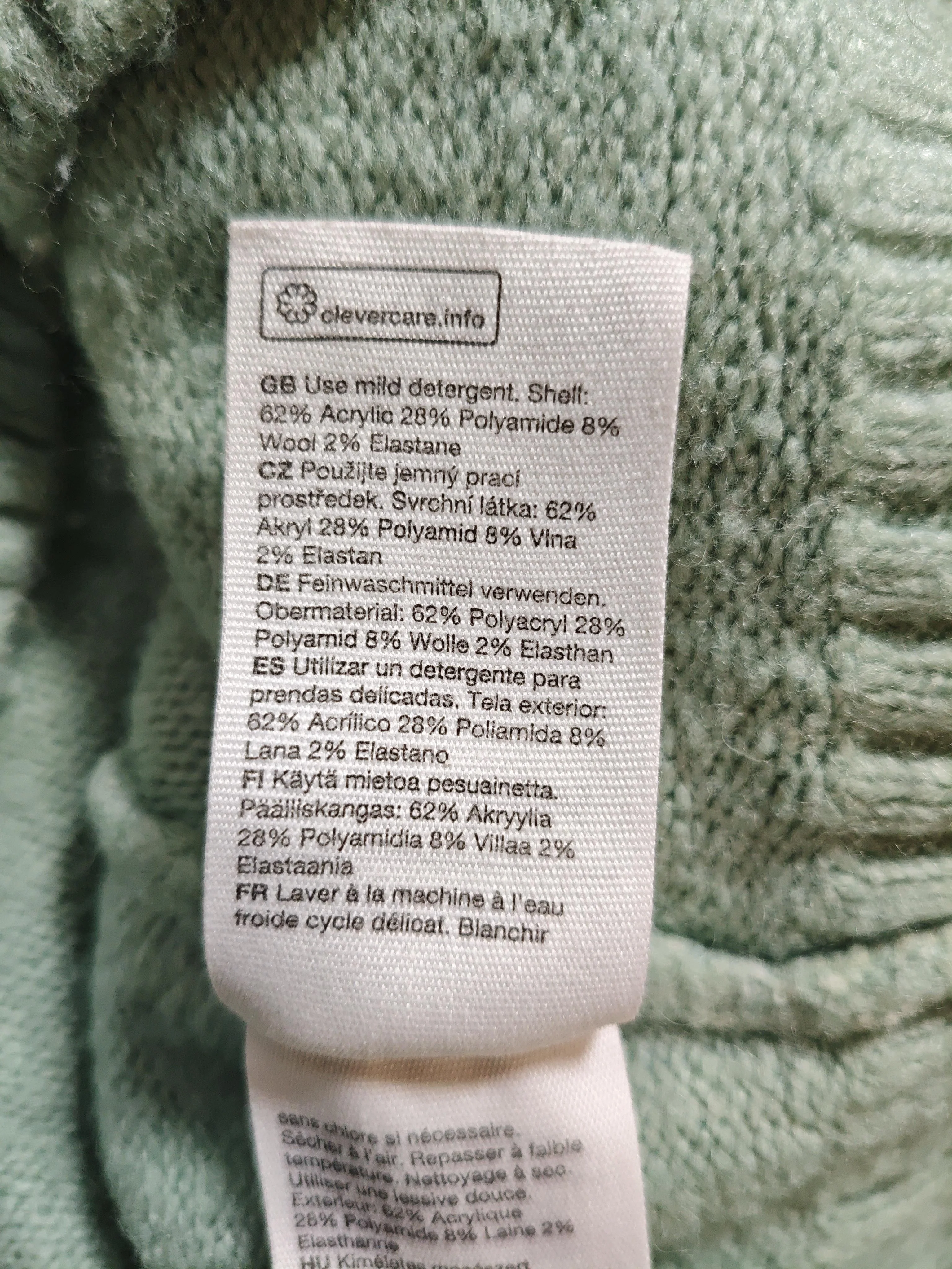 & Other Stories Women's Jumper S Green Acrylic with Polyamide, Wool Pullover - Image 6