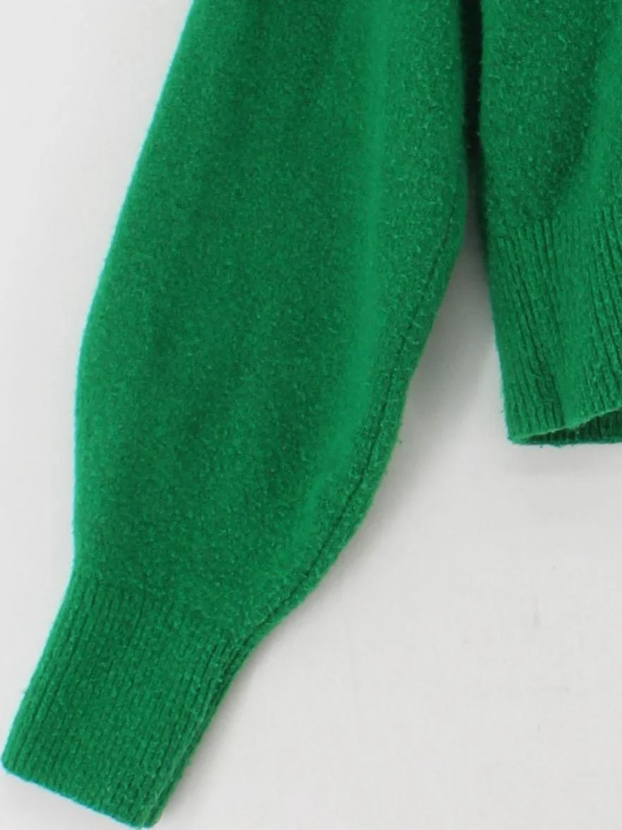 & Other Stories Women's Jumper S Green Polyester - Image 4