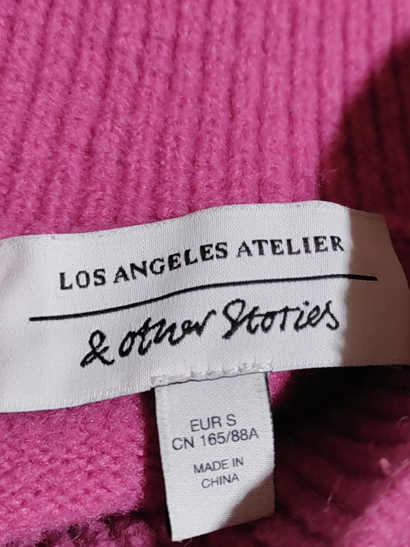 & Other Stories Women's Jumper S Pink Polyester - Image 6