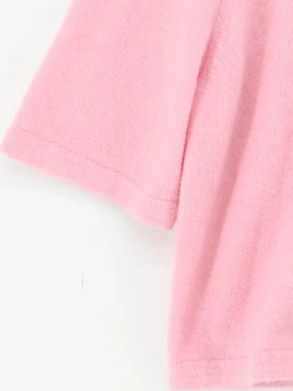 & Other Stories Women's Jumper S Pink Wool with Polyamide, Elastane Pullover - Image 4