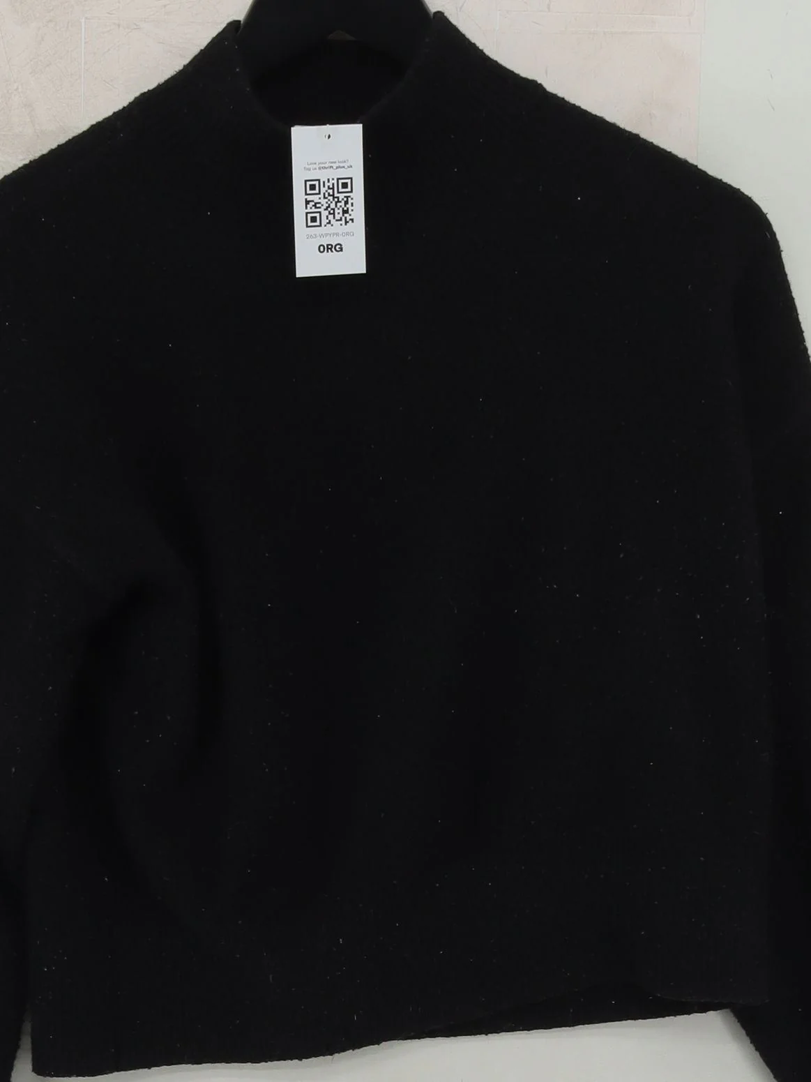 & Other Stories Women's Jumper UK 10 Black Polyester - Image 3