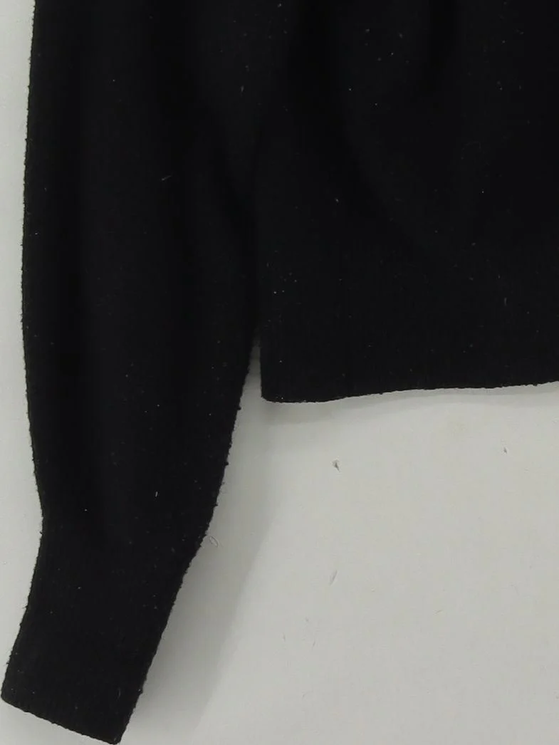 & Other Stories Women's Jumper UK 10 Black Polyester - Image 4