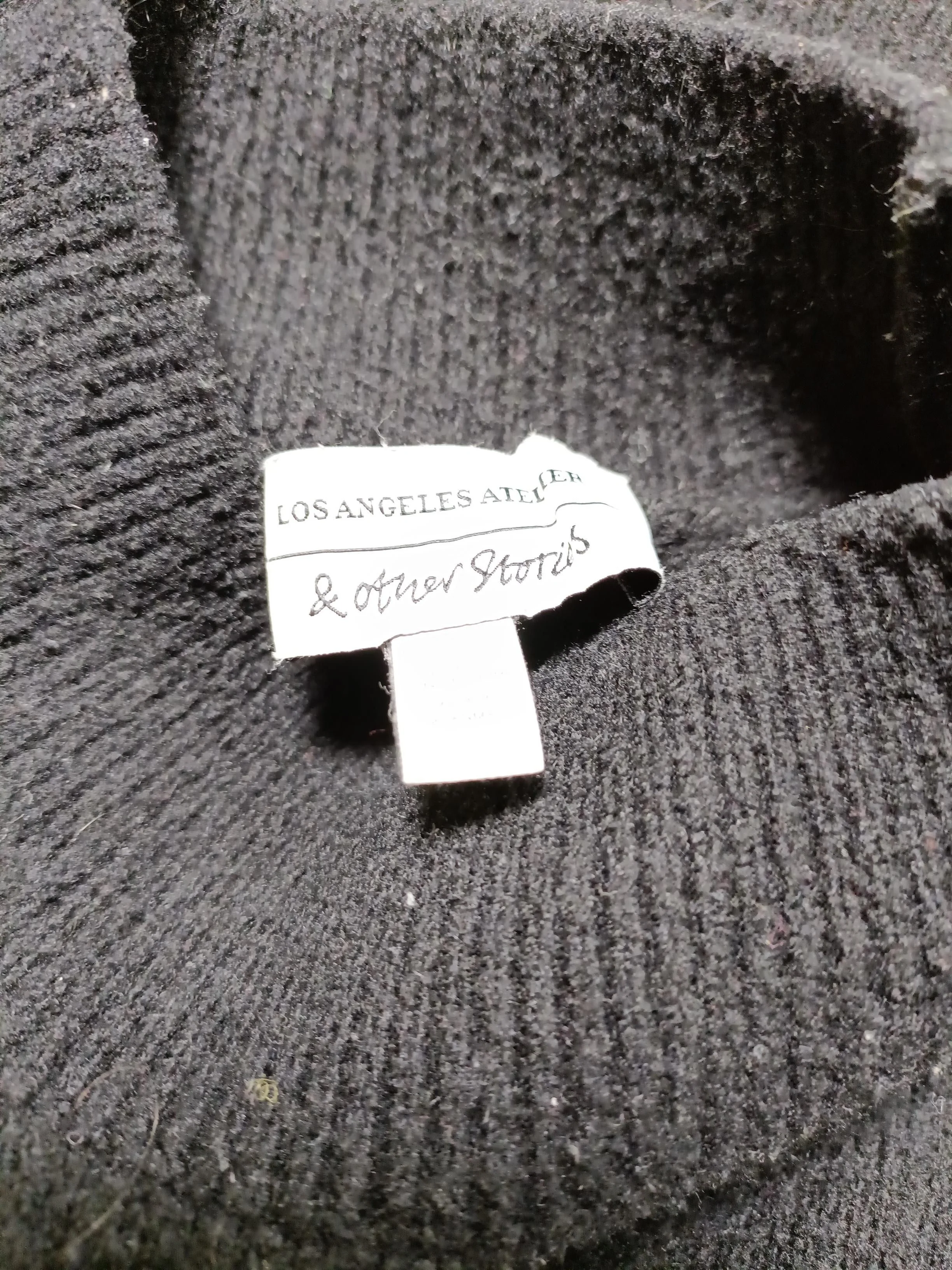 & Other Stories Women's Jumper UK 10 Black Polyester - Image 6