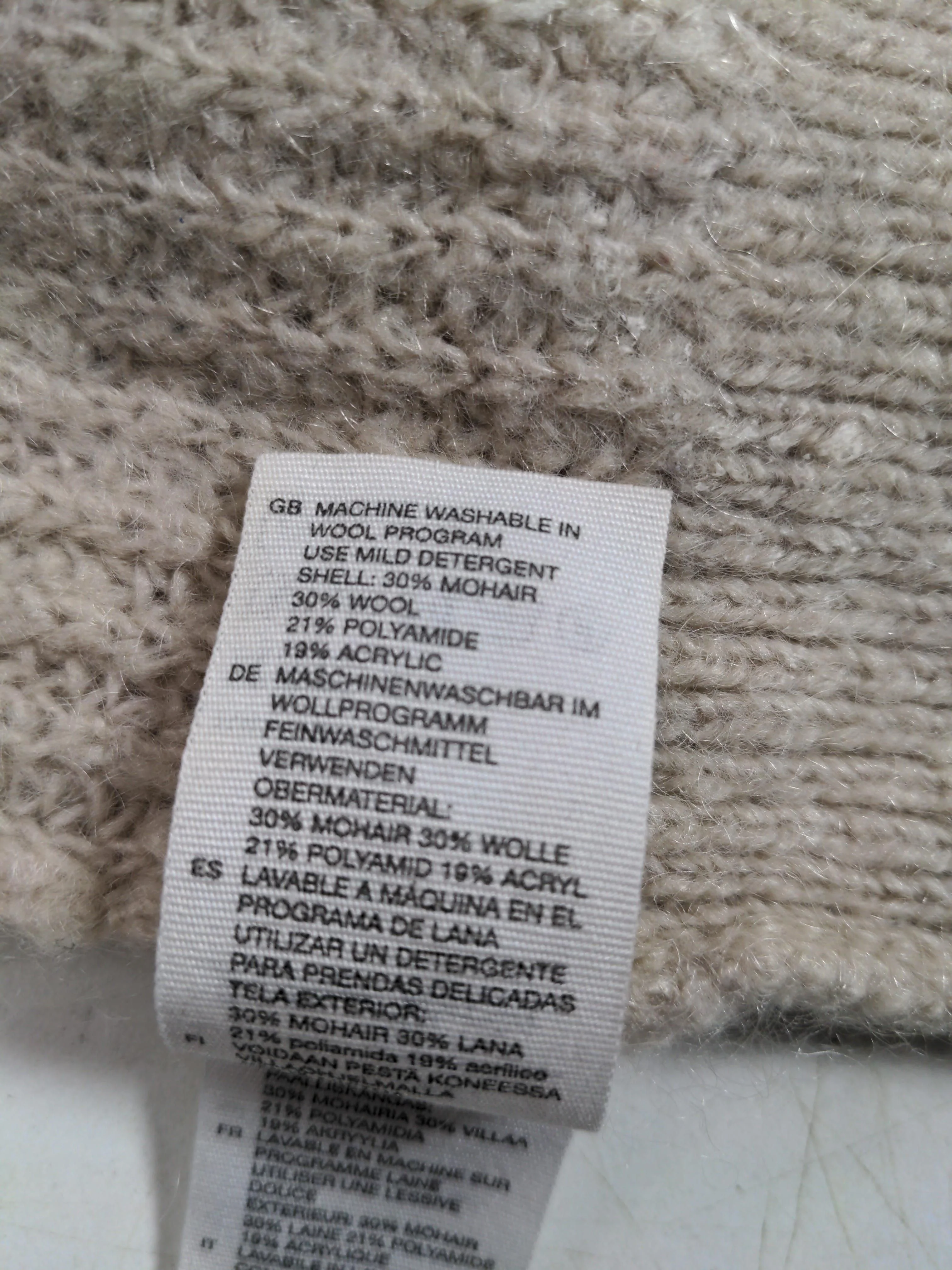 & Other Stories Women's Jumper XS Cream Mohair - Image 7