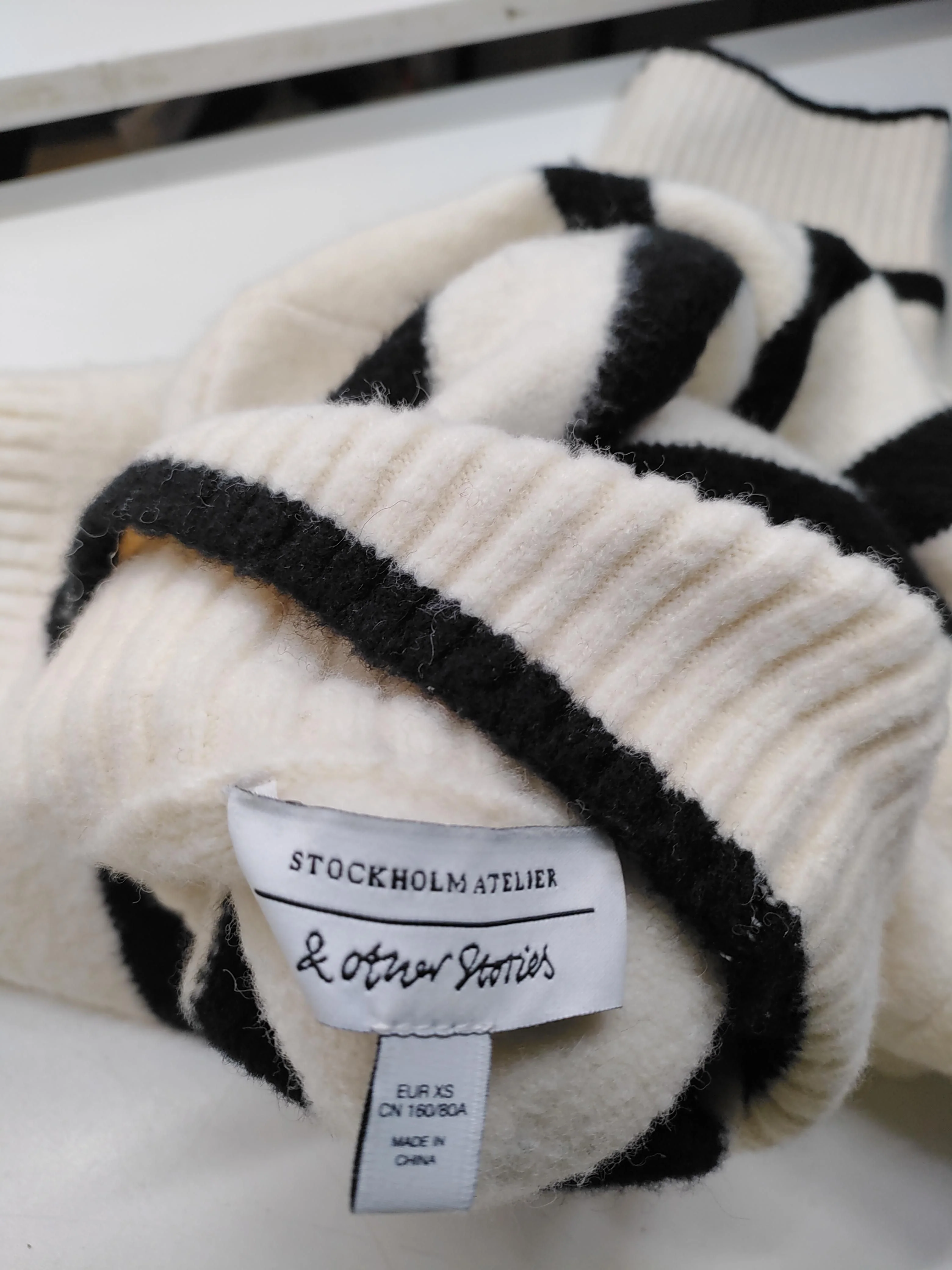 & Other Stories Women's Jumper XS Cream Wool - Image 6