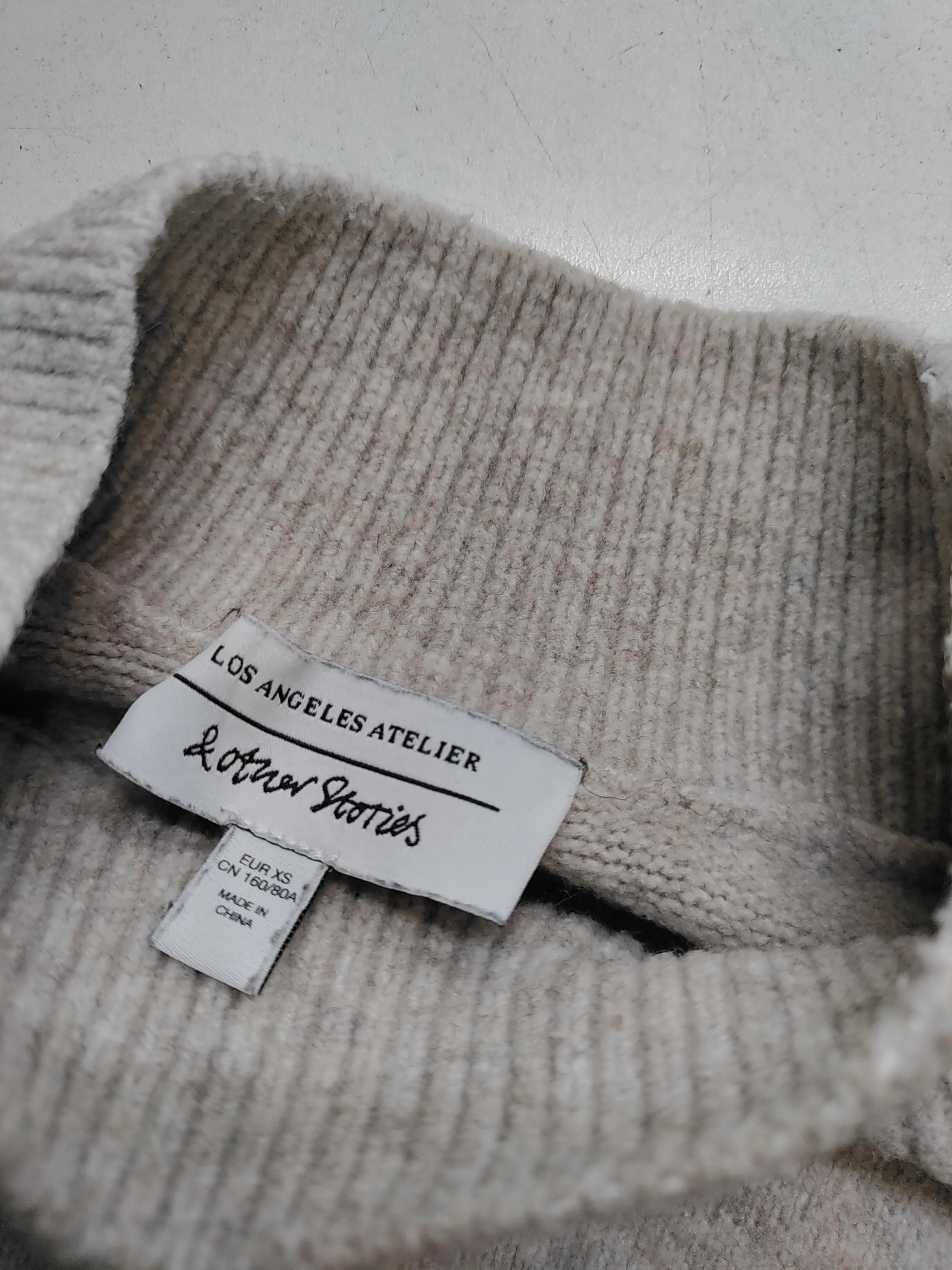 & Other Stories Women's Jumper XS Cream Wool - Image 6