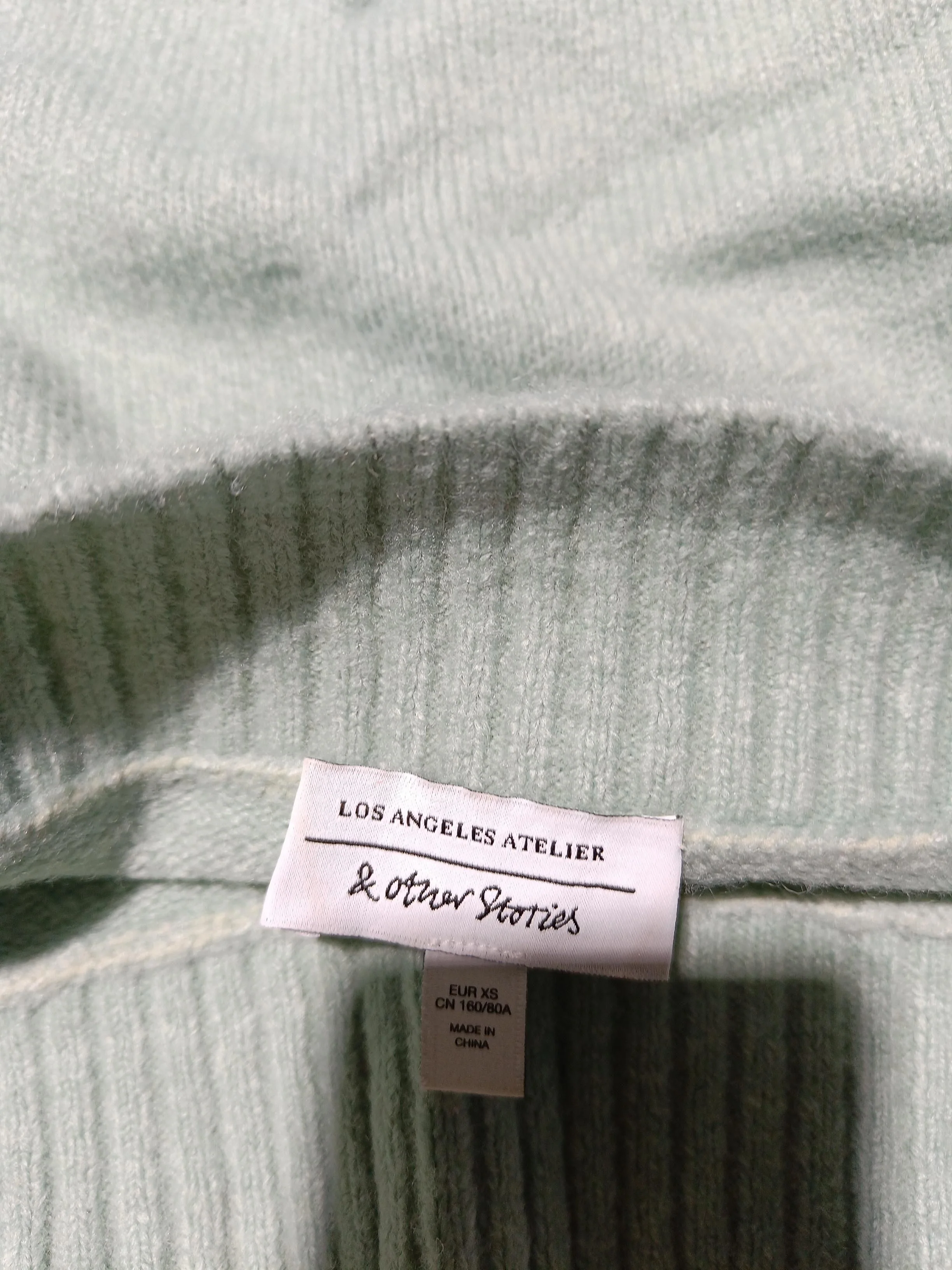 & Other Stories Women's Jumper XS Green 100% Other Round Neck Pullover - Image 6