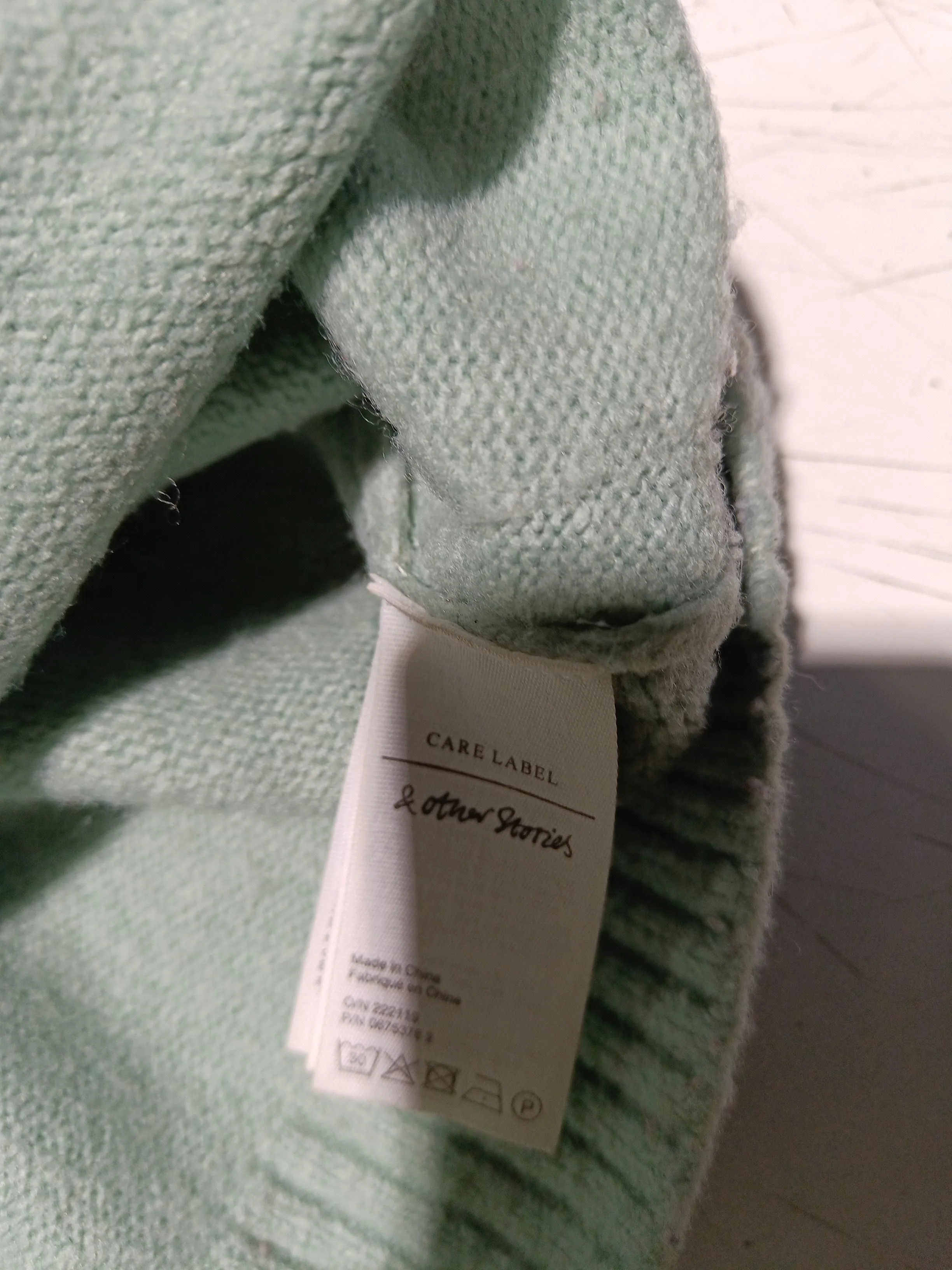 & Other Stories Women's Jumper XS Green 100% Other Round Neck Pullover - Image 7