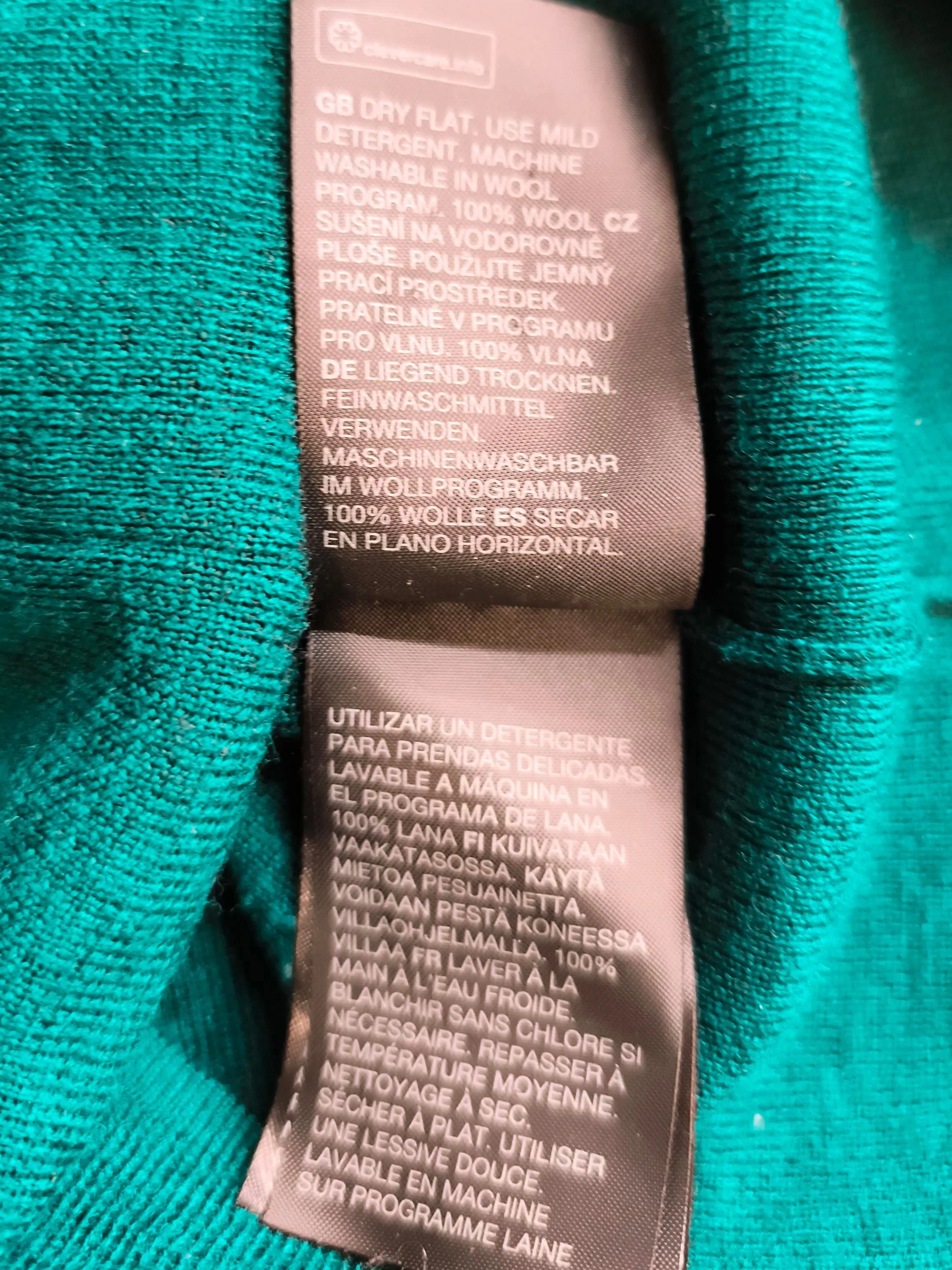 & Other Stories Women's Jumper XS Green 100% Wool High Neck Pullover - Image 7