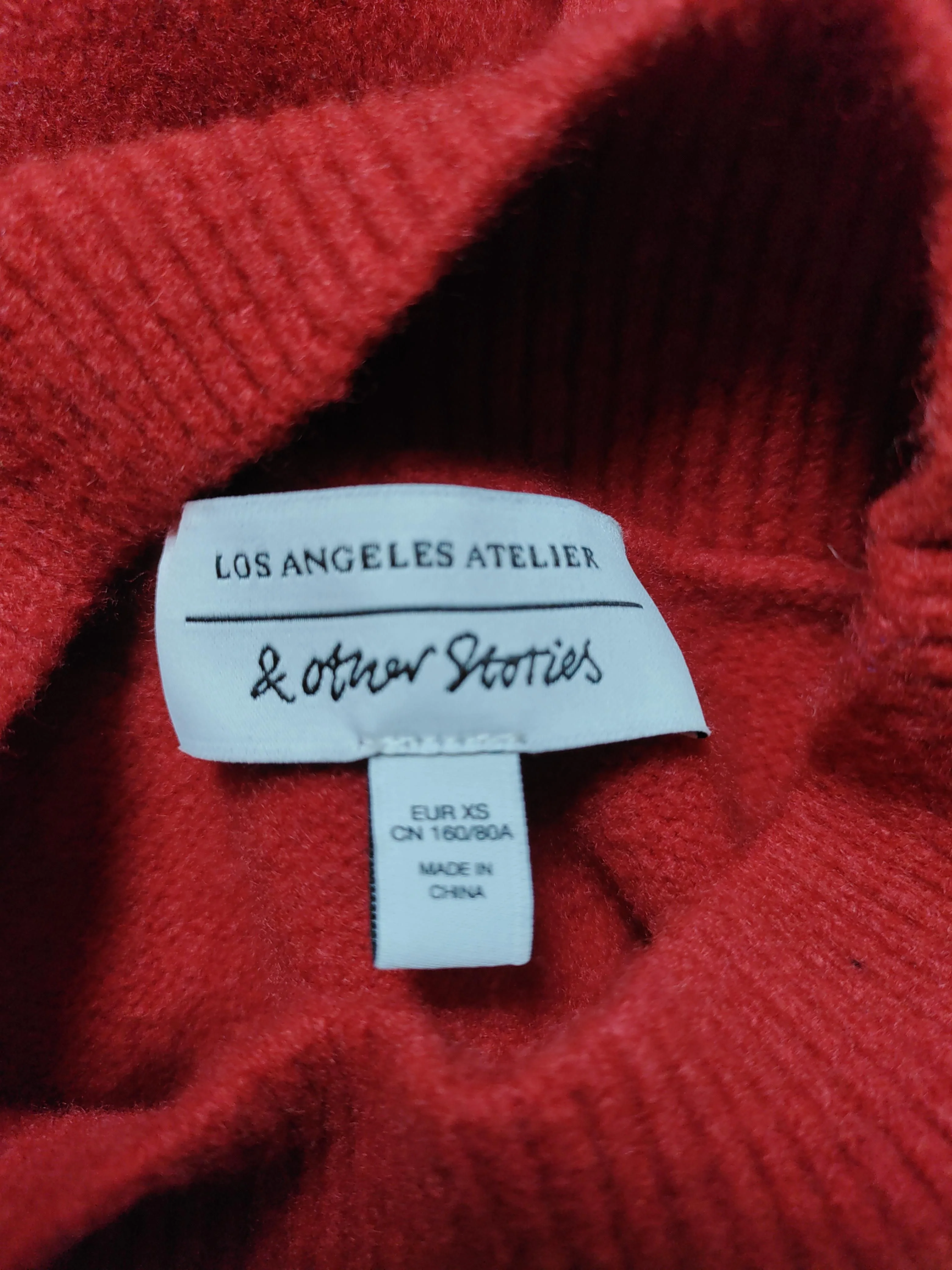 & Other Stories Women's Jumper XS Red Polyester - Image 5