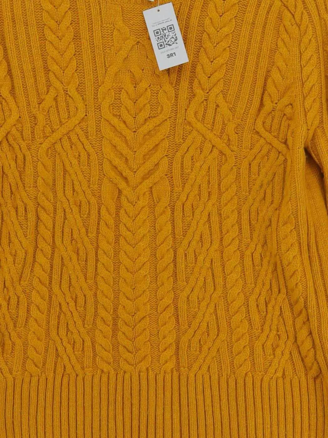 & Other Stories Women's Jumper XS Yellow Polyamide - Image 3