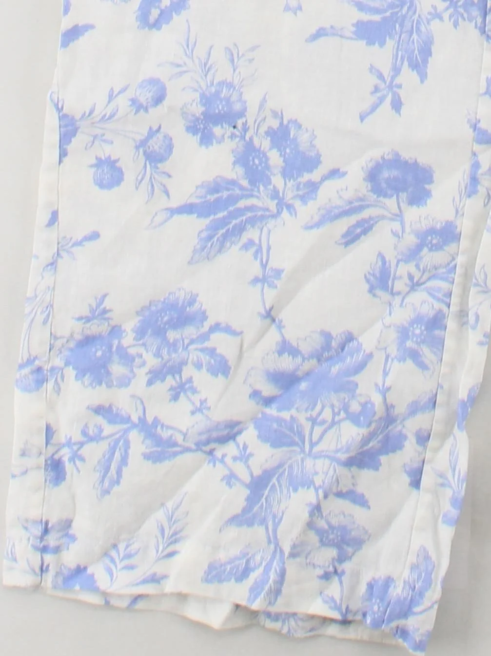 & Other Stories Women's Jumpsuit UK 12 White Floral 100% Linen Wide-Leg Jumpsuit - Image 4