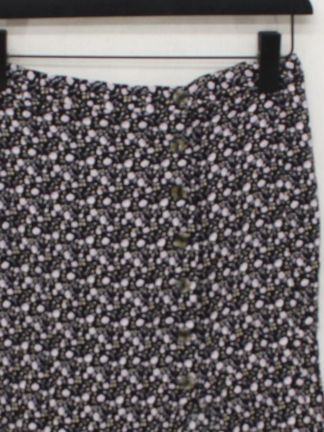 & Other Stories Women's Midi Skirt S Black Floral 100% Viscose Midi A-Line - Image 3